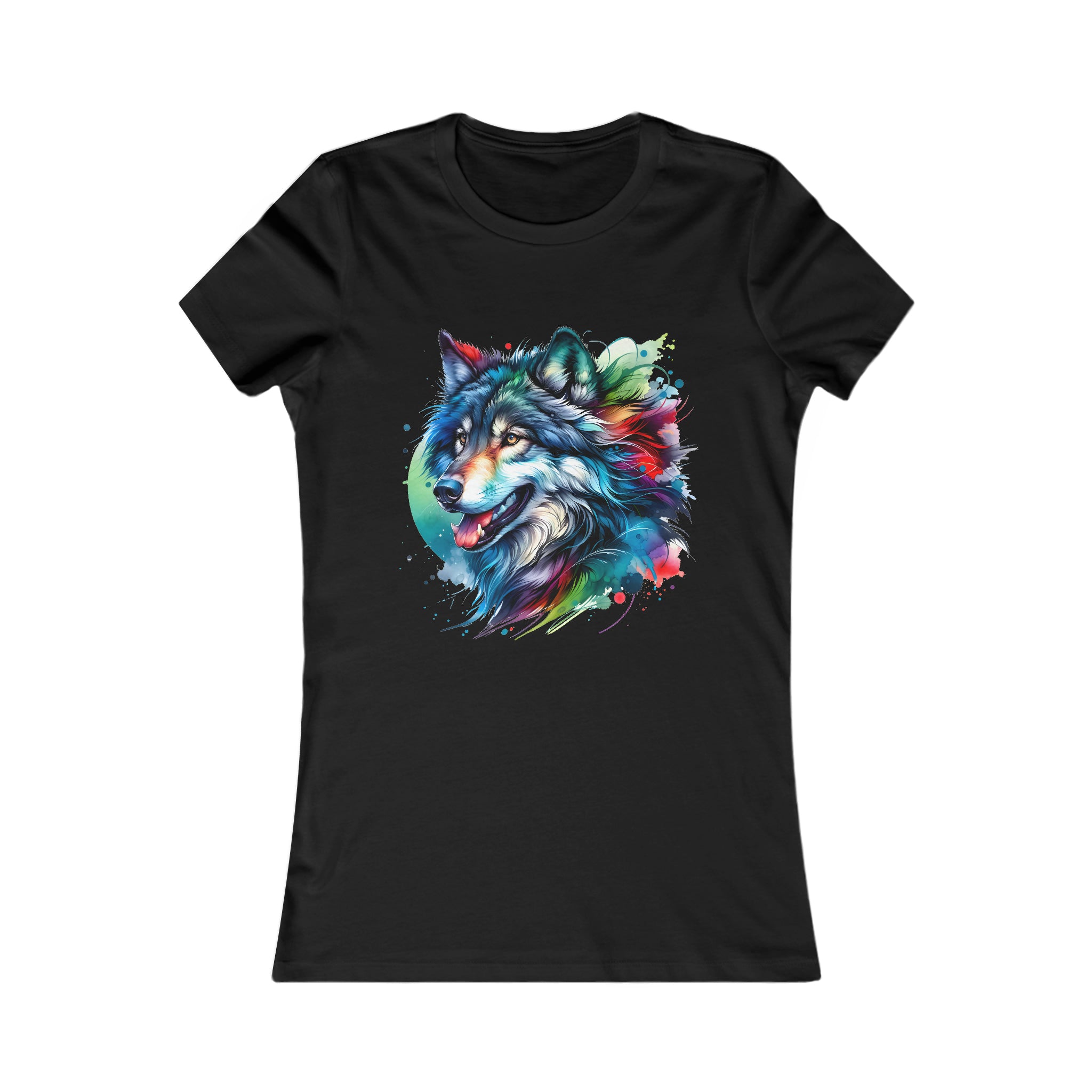 Mystic Pastel Wolf - Slim Fit Women's Tee ( this tee runs small)