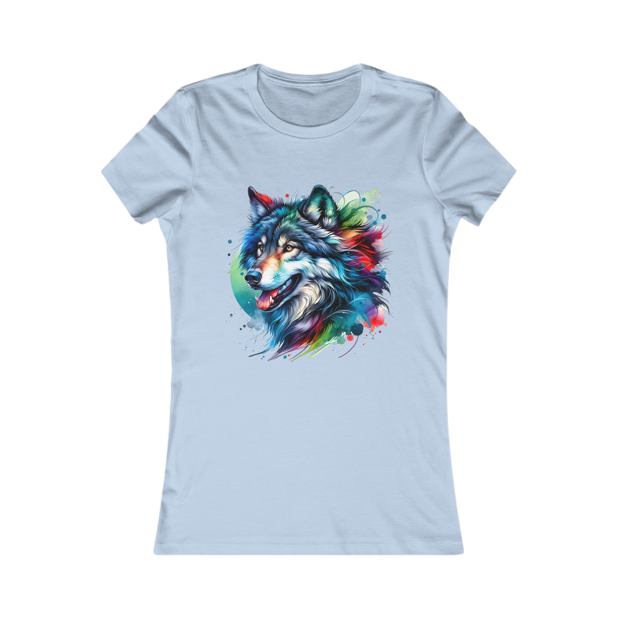 Mystic Pastel Wolf - Slim Fit Women's Tee ( this tee runs small)