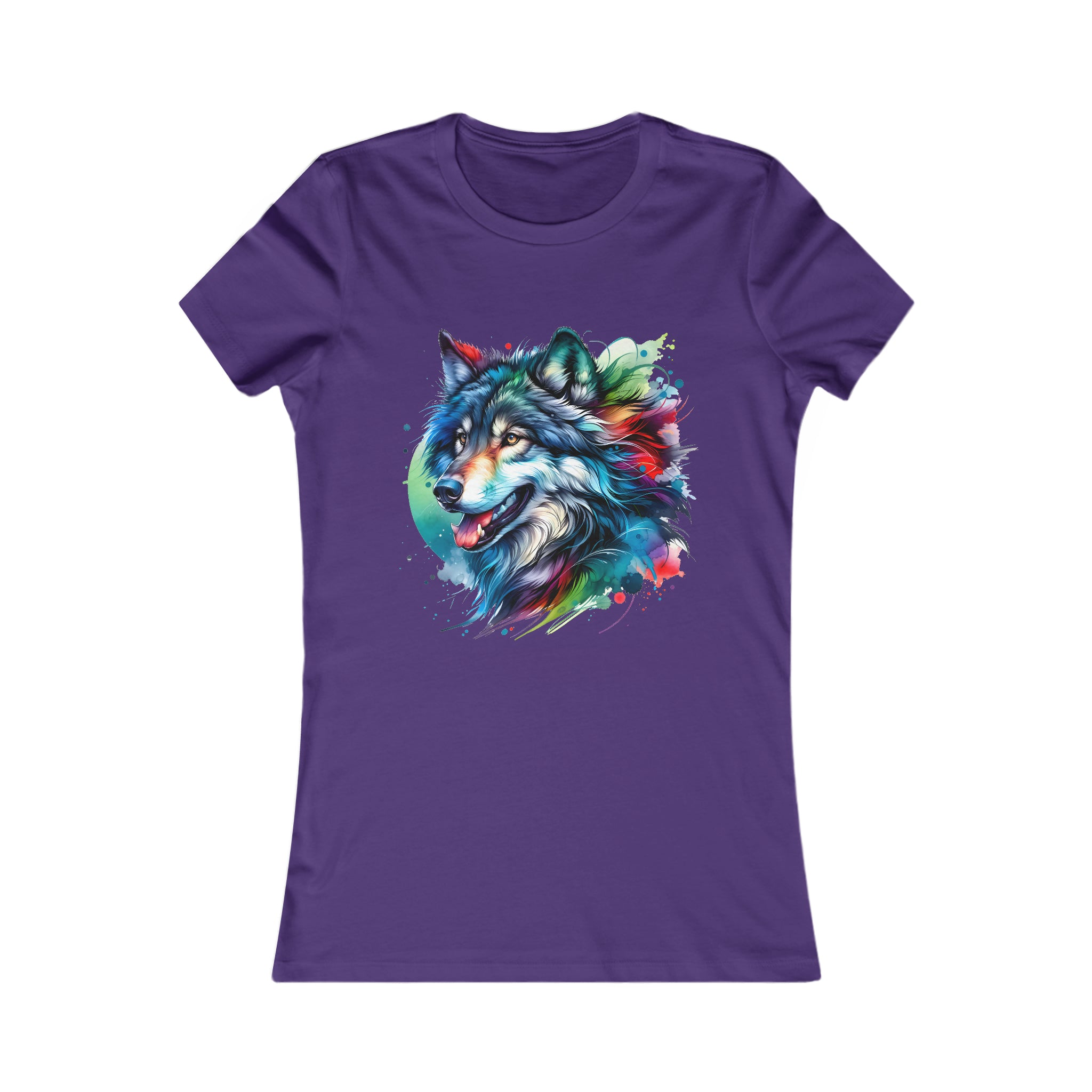 Mystic Pastel Wolf - Slim Fit Women's Tee ( this tee runs small)