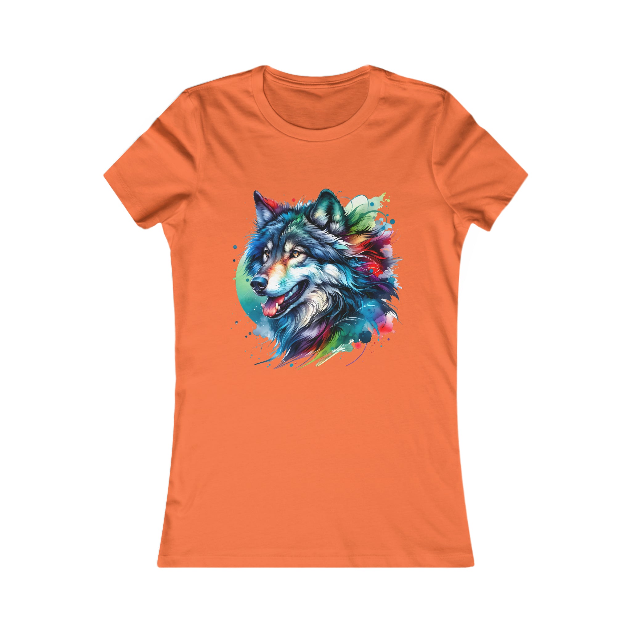 Mystic Pastel Wolf - Slim Fit Women's Tee ( this tee runs small)