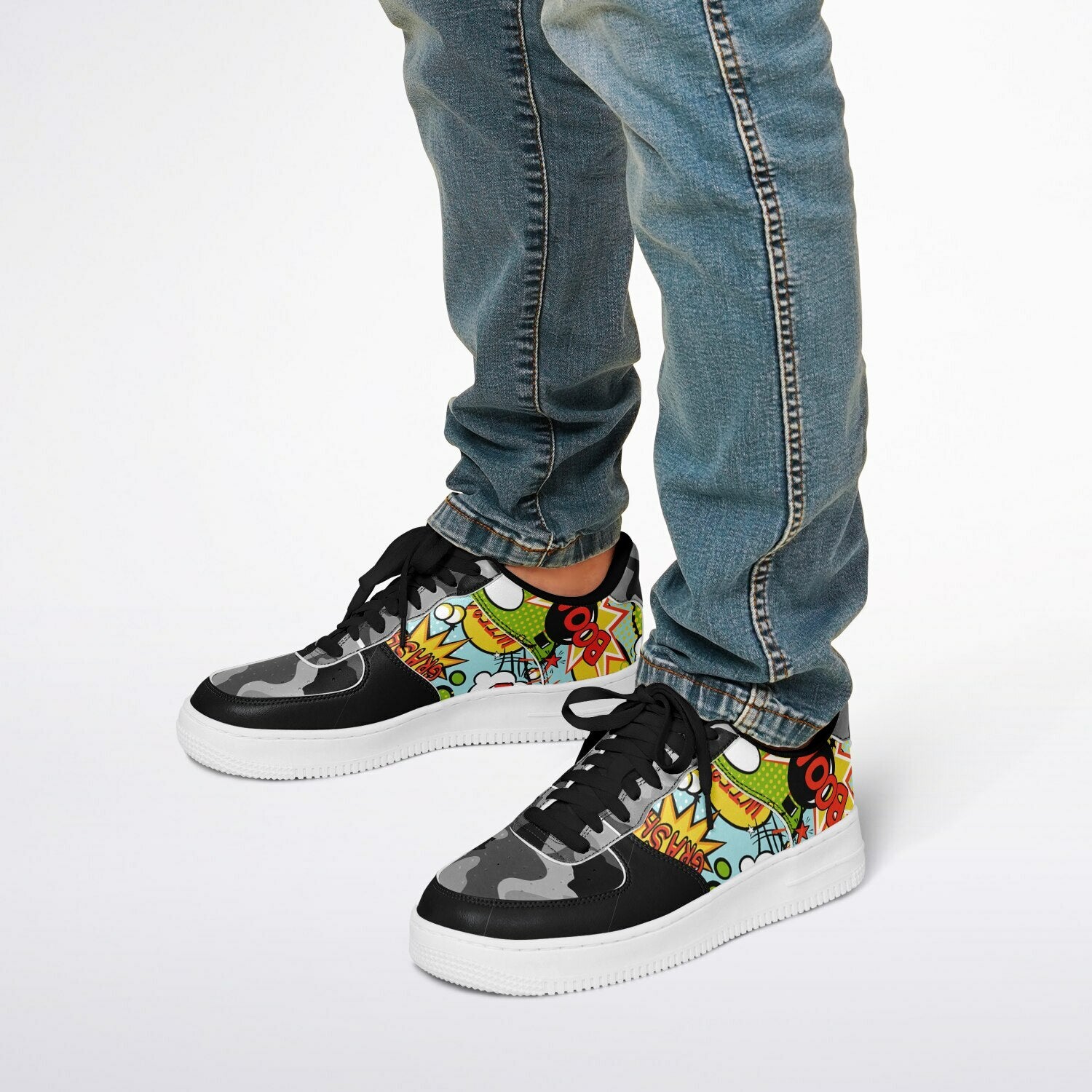 Core Low Shoes cartoon and camo design Mens