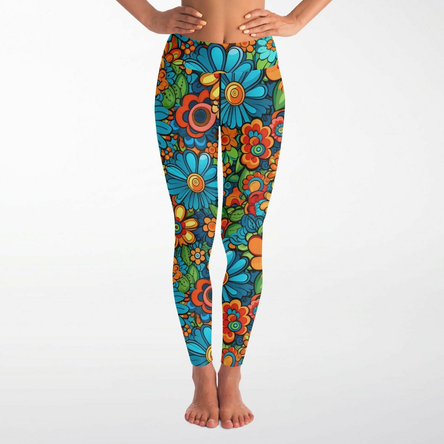 Vibrant Serenity High-Performance Yoga Leggings