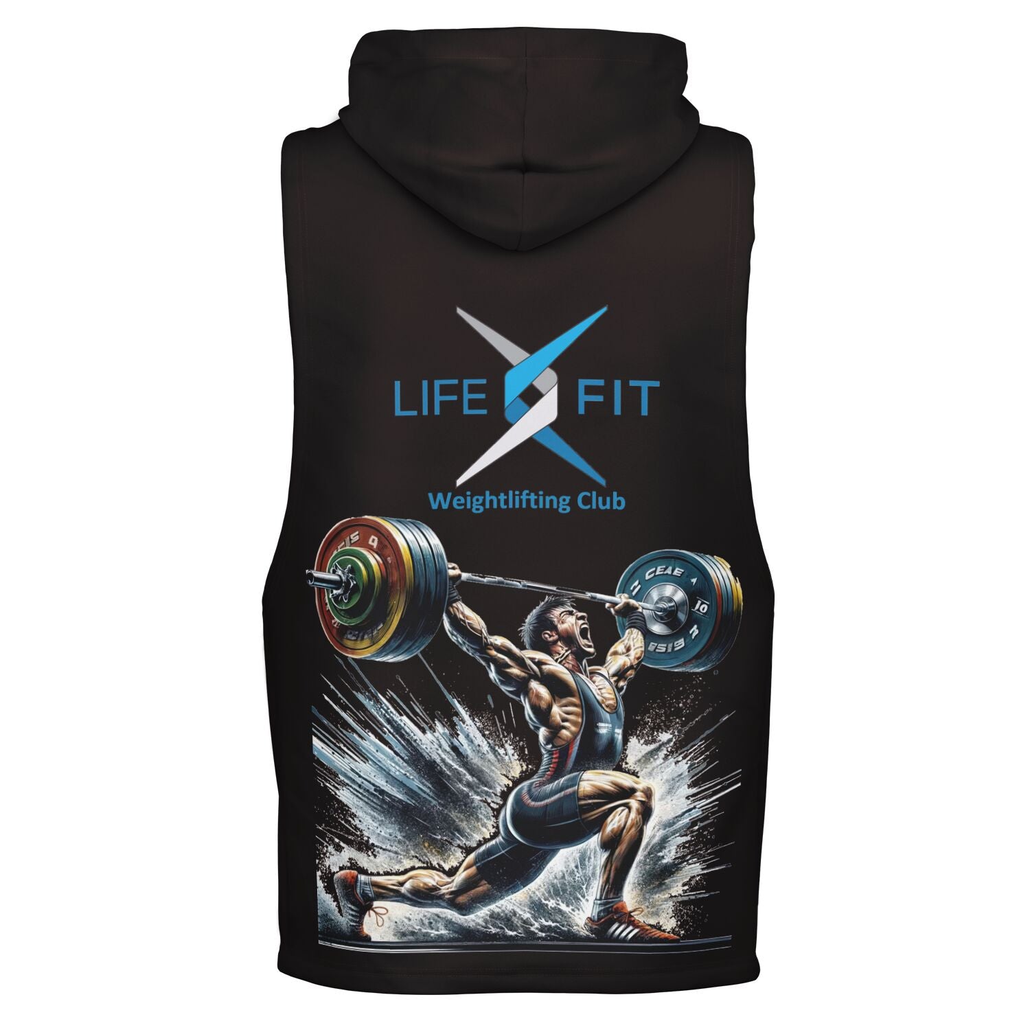 Lifefit Weightlifting club Armhole Hoodie - AOP