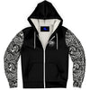 white horse micro fleece hoodie