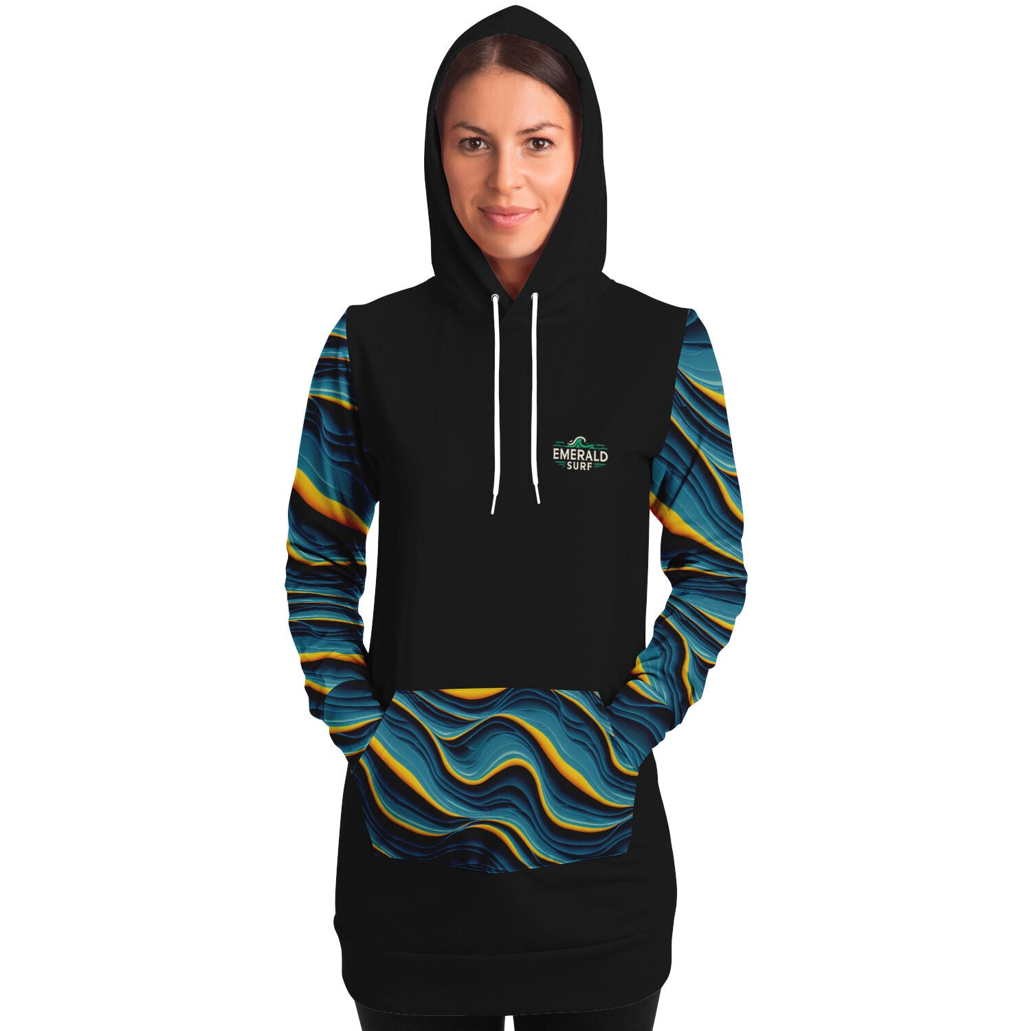 Ride the Waves in Style: Celtic Surfer Longline Hoodie