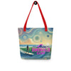 Emerald Surf Tote bag