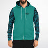 Surfer's Wave Premium Zip-Up Hoodie with High Definition Printing