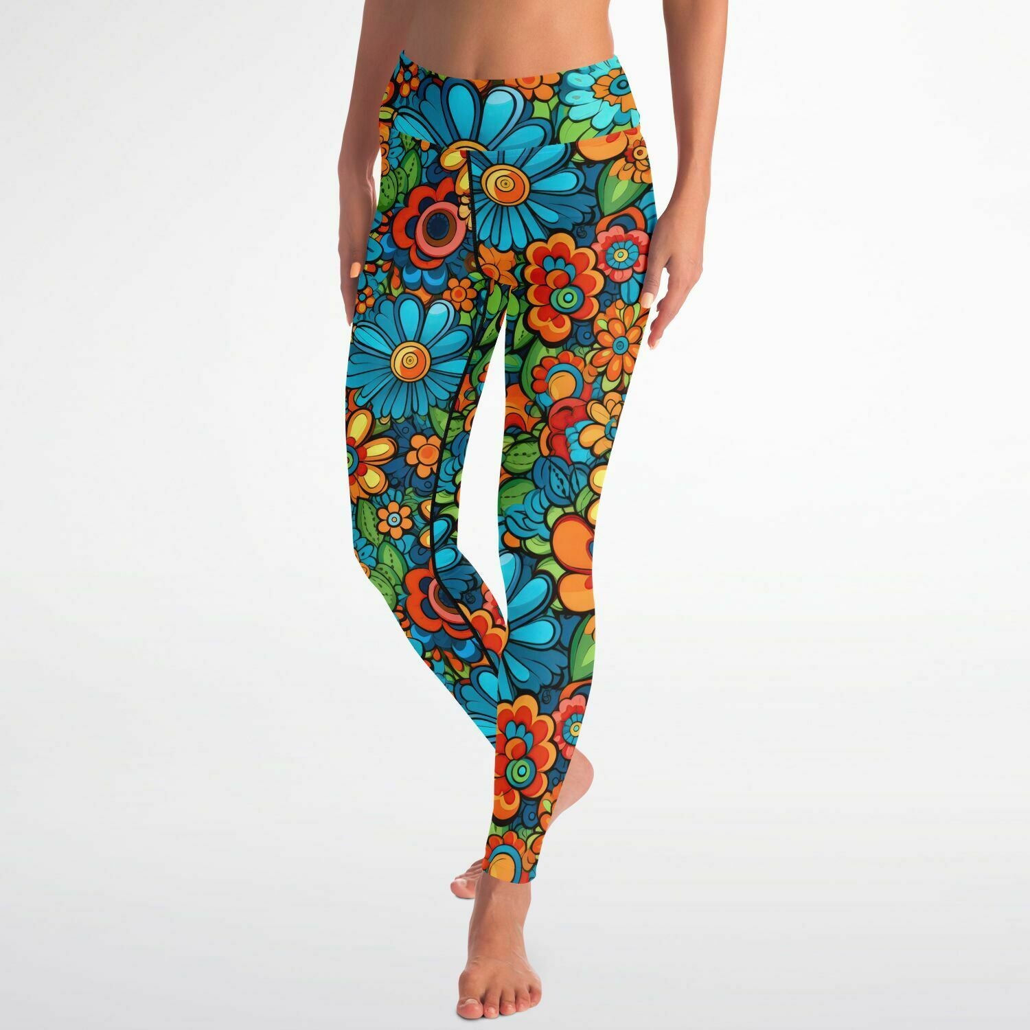 Vibrant Serenity High-Performance Yoga Leggings