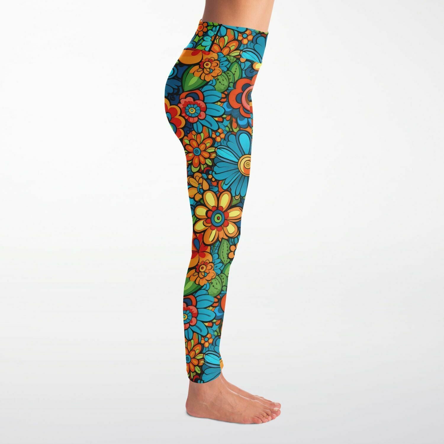 Vibrant Serenity High-Performance Yoga Leggings