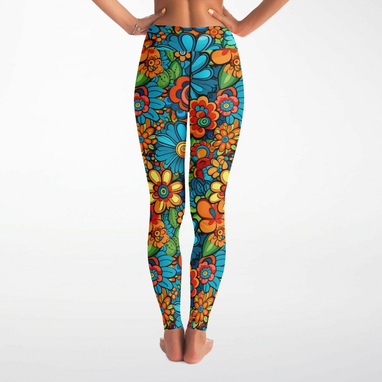 Vibrant Serenity High-Performance Yoga Leggings