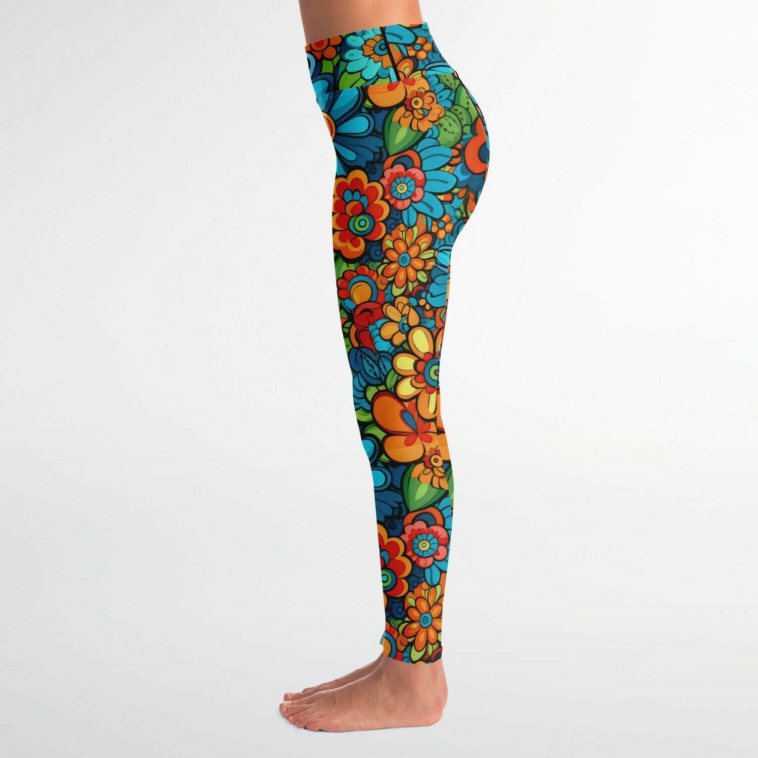 Vibrant Serenity High-Performance Yoga Leggings