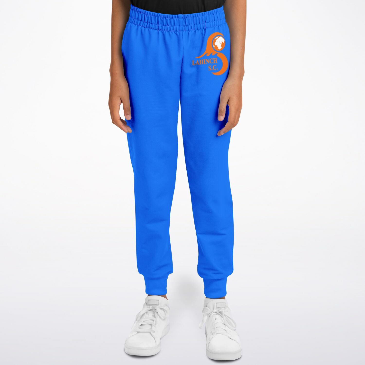 blue joggers