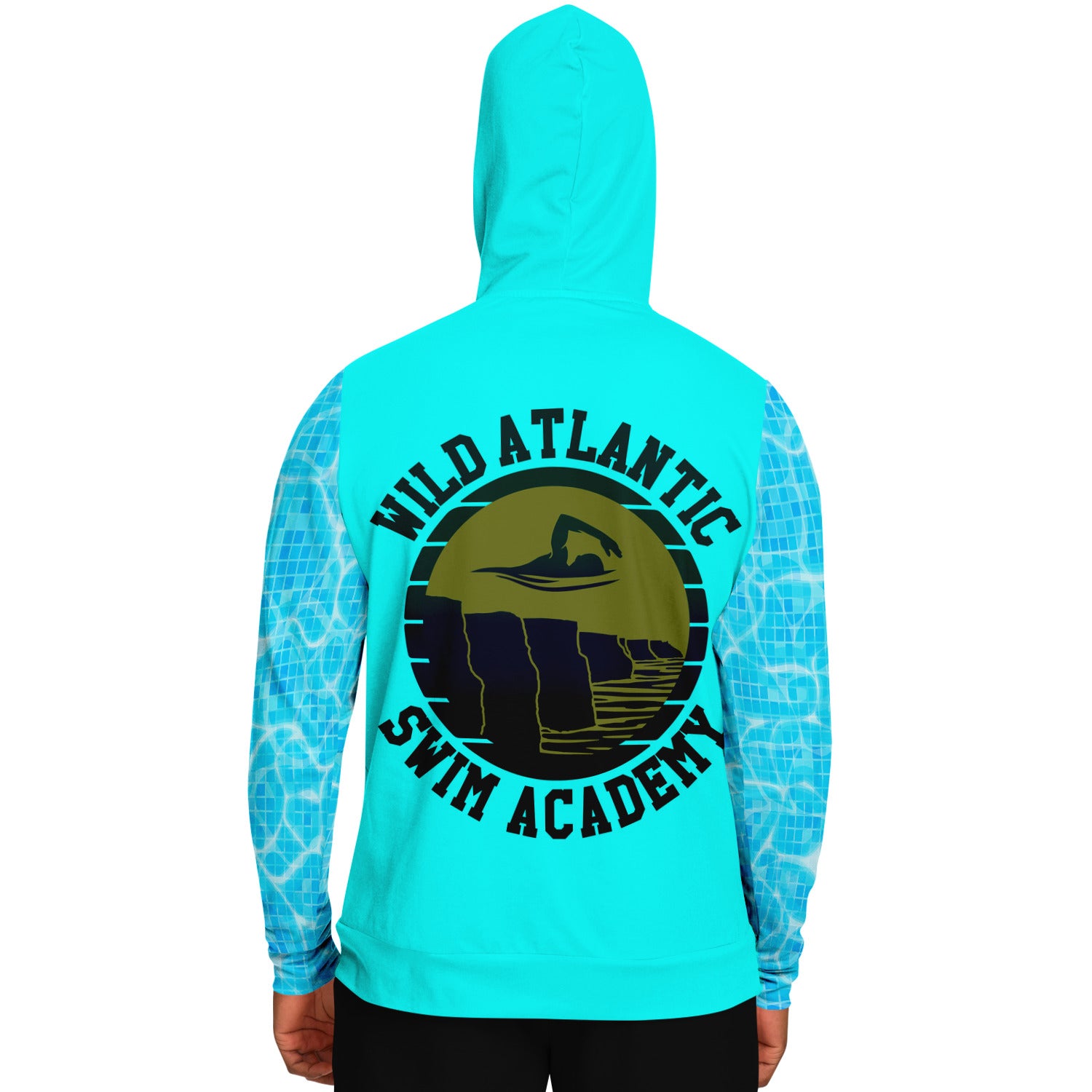 Swim Academy hoodie turquoise