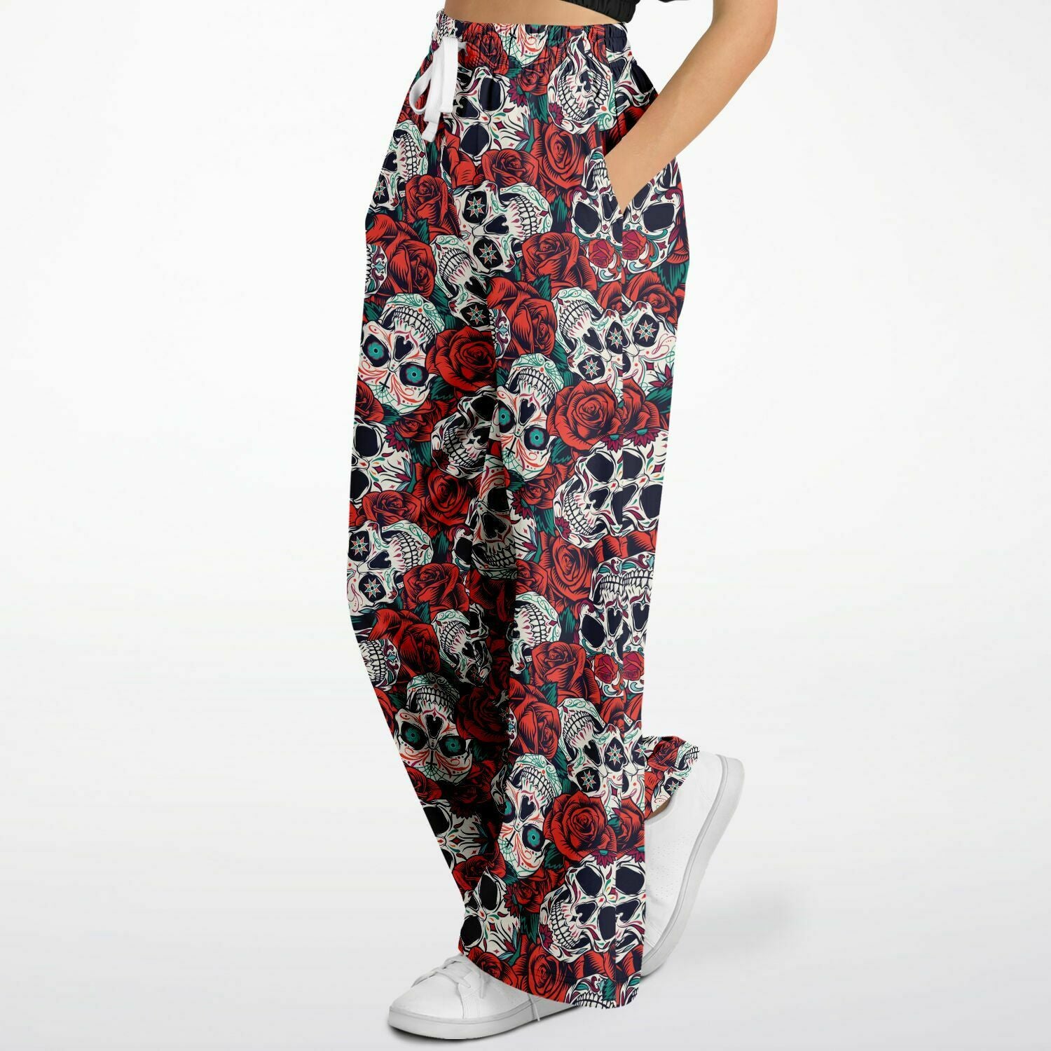 Skulls & Roses Flared Joggers