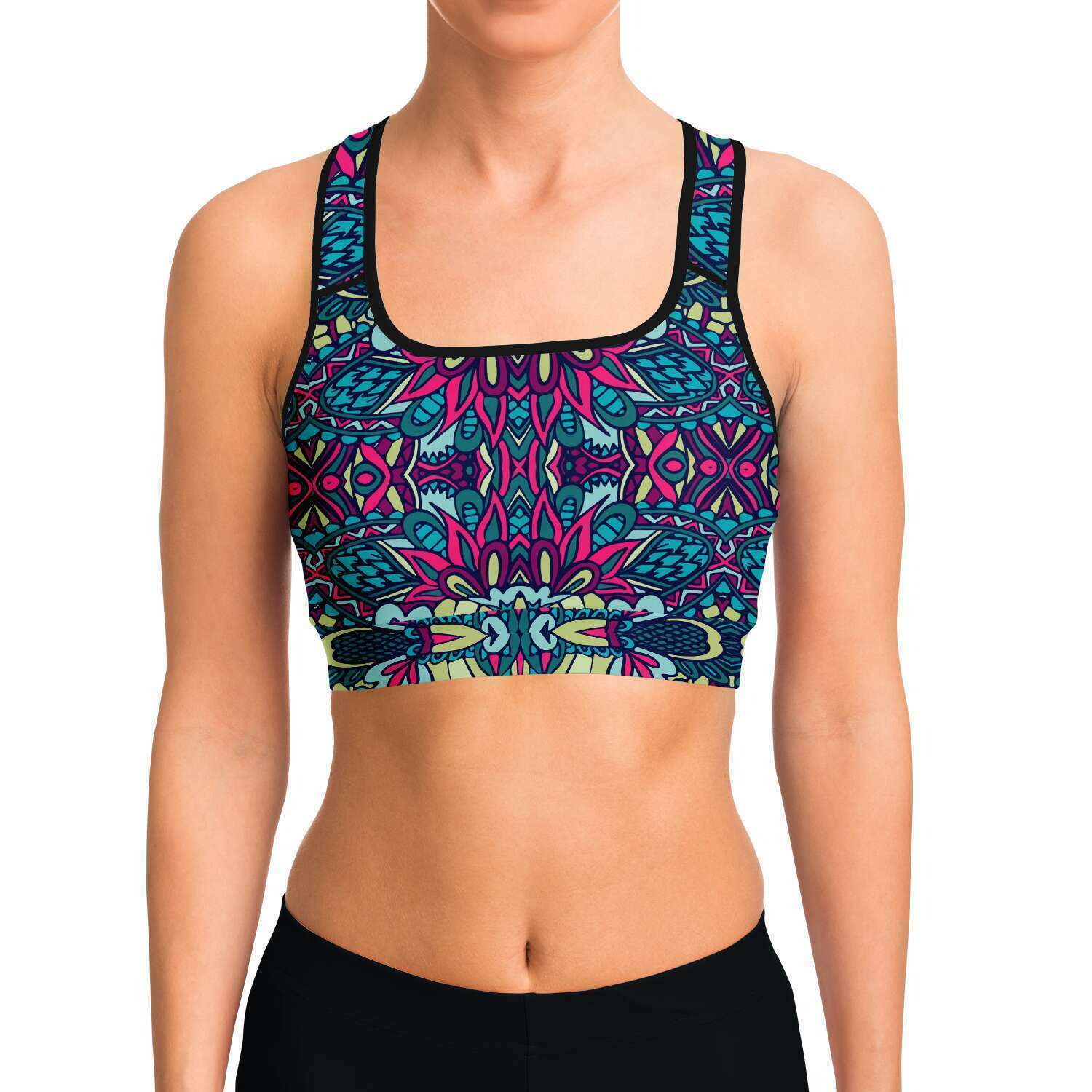 Patterned Sports Bra