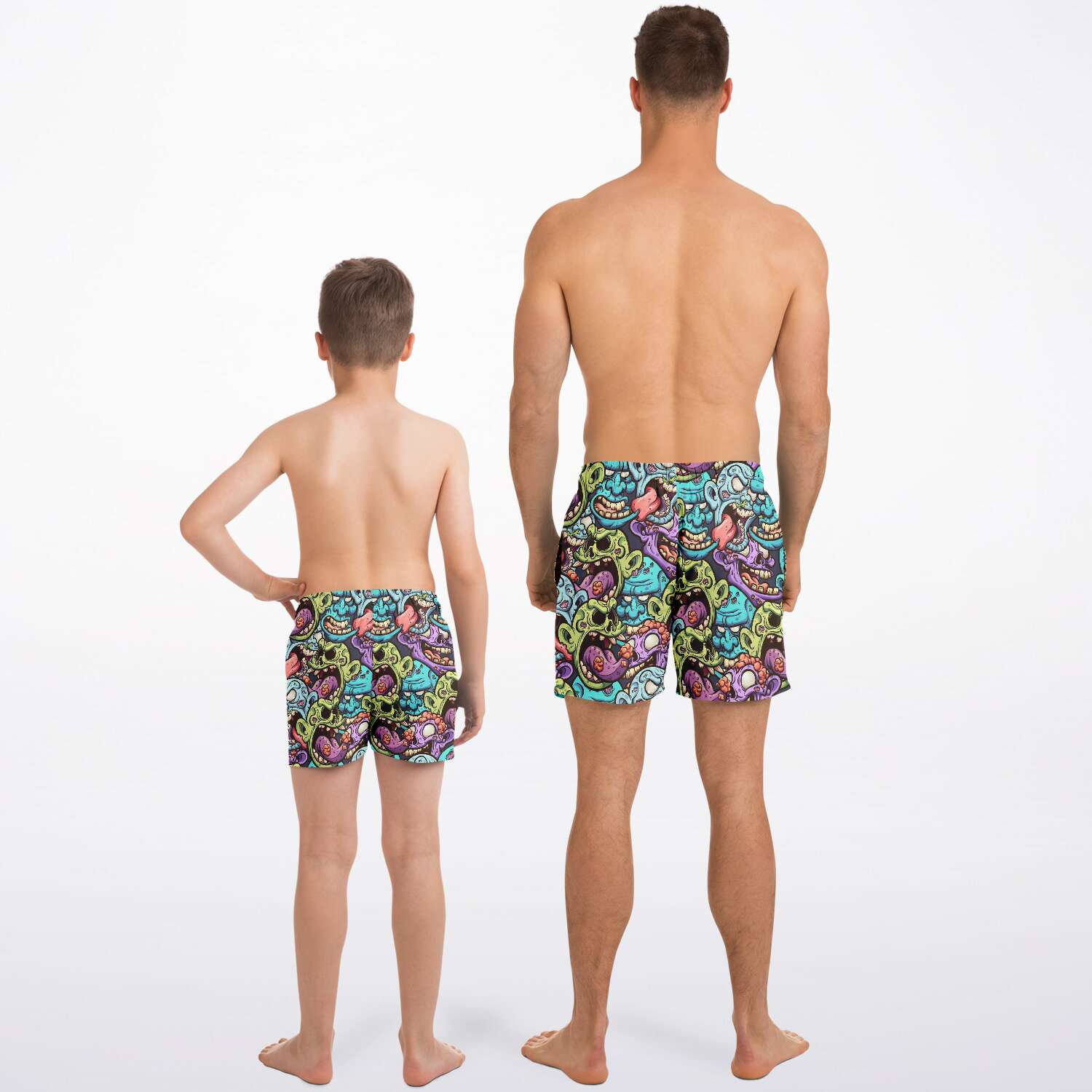 Monsters, Adult & Child Swim Shorts