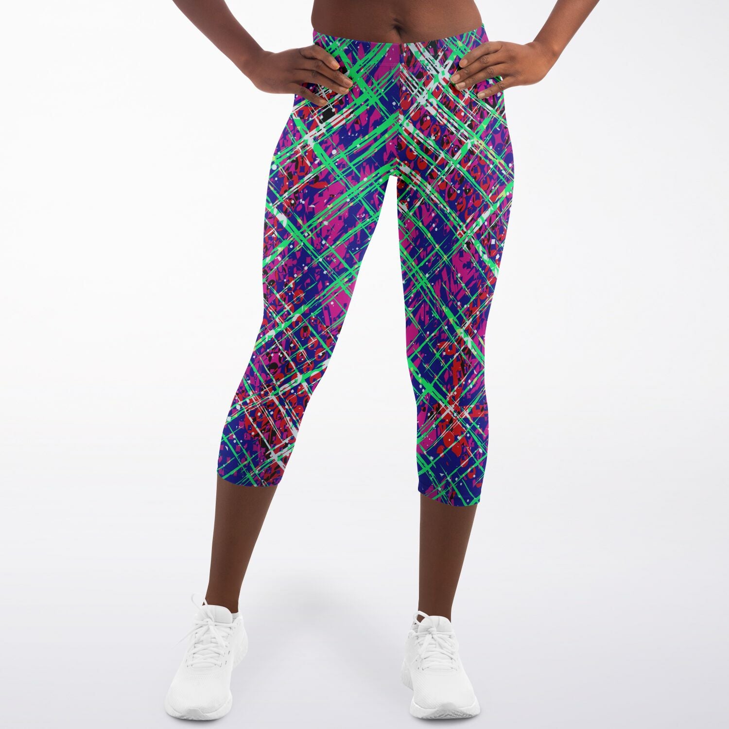 Graffiti Capri Leggings