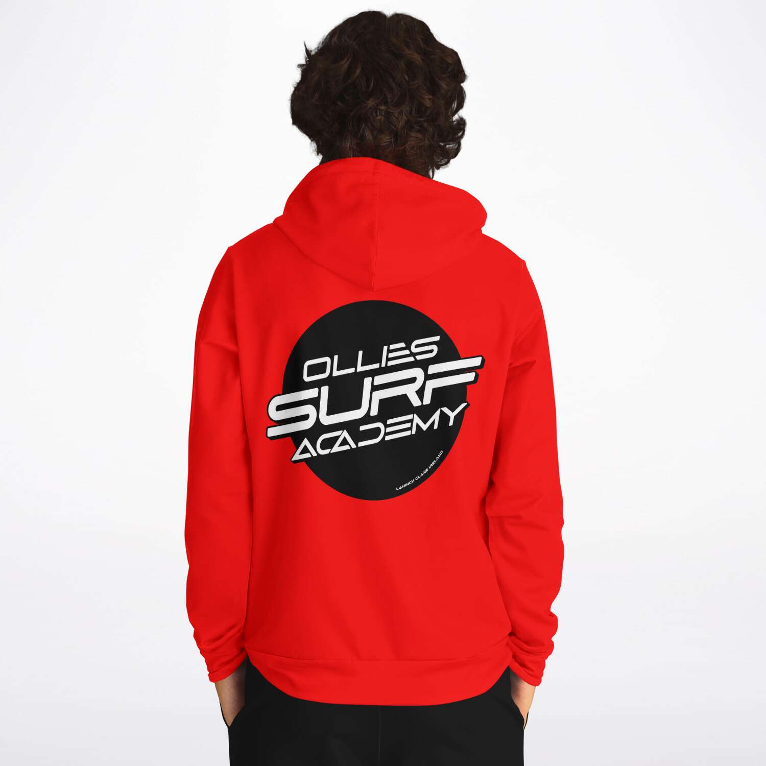 Ollie surf academy Red Adult Hoodie