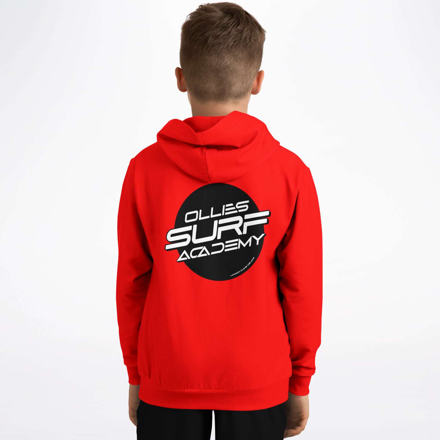 Ollie surf academy Red Kids Hoodie