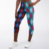 Blue Diamond Capri Leggings