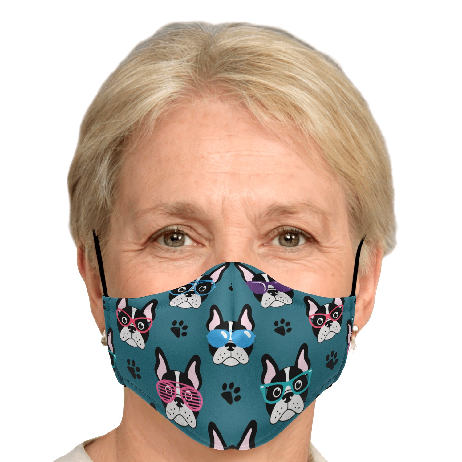 French Bulldog Blue Facemask