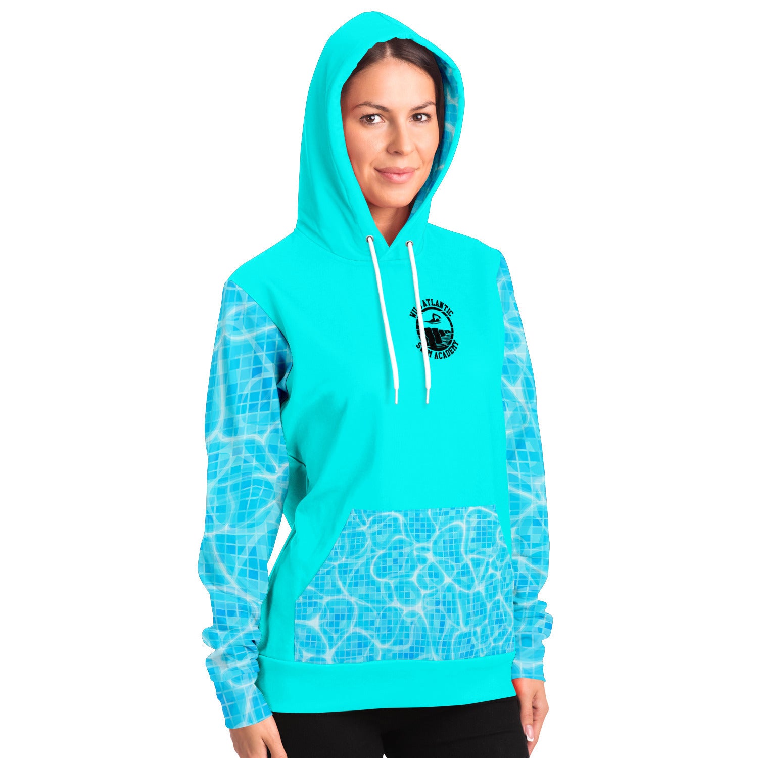 Swim Academy hoodie turquoise