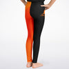 kids leggings black & orange