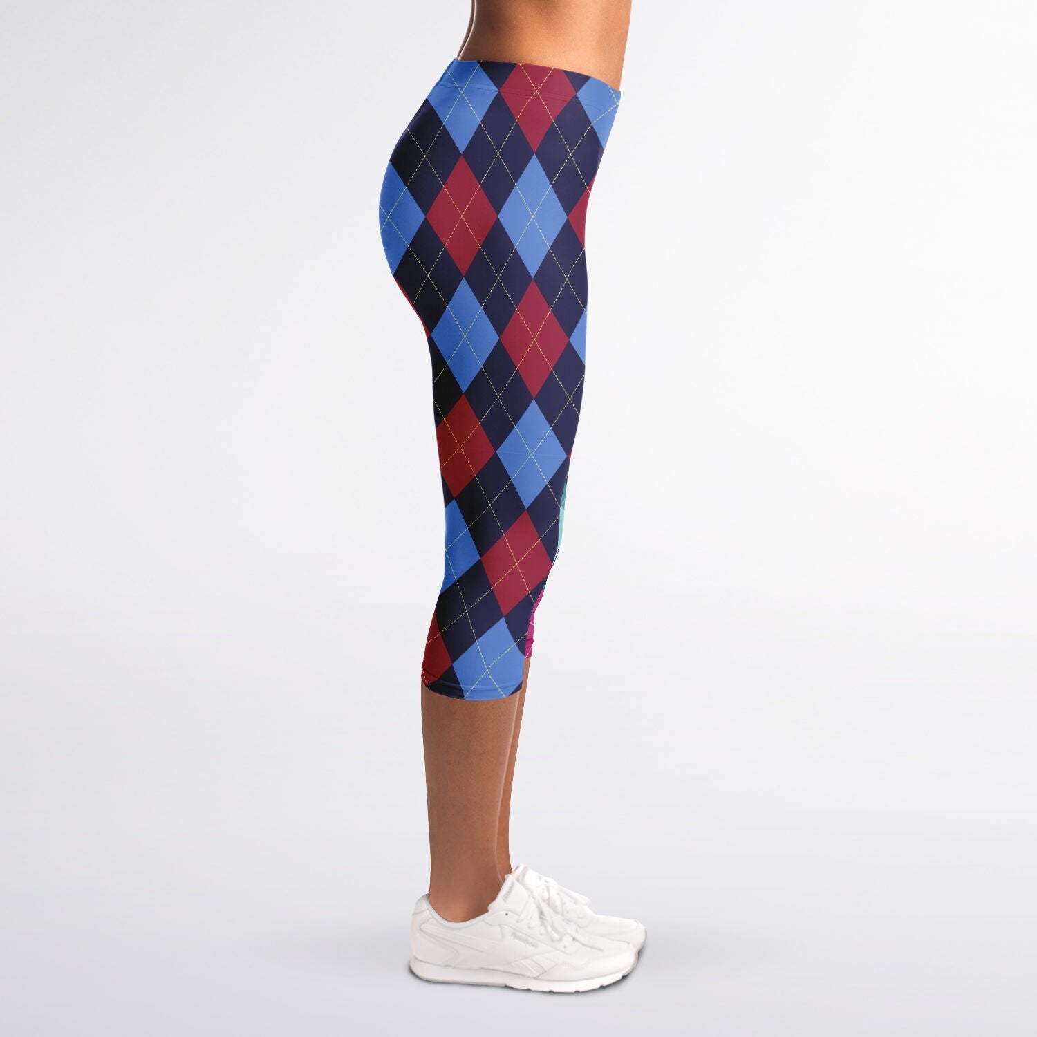 Blue Diamond Capri Leggings