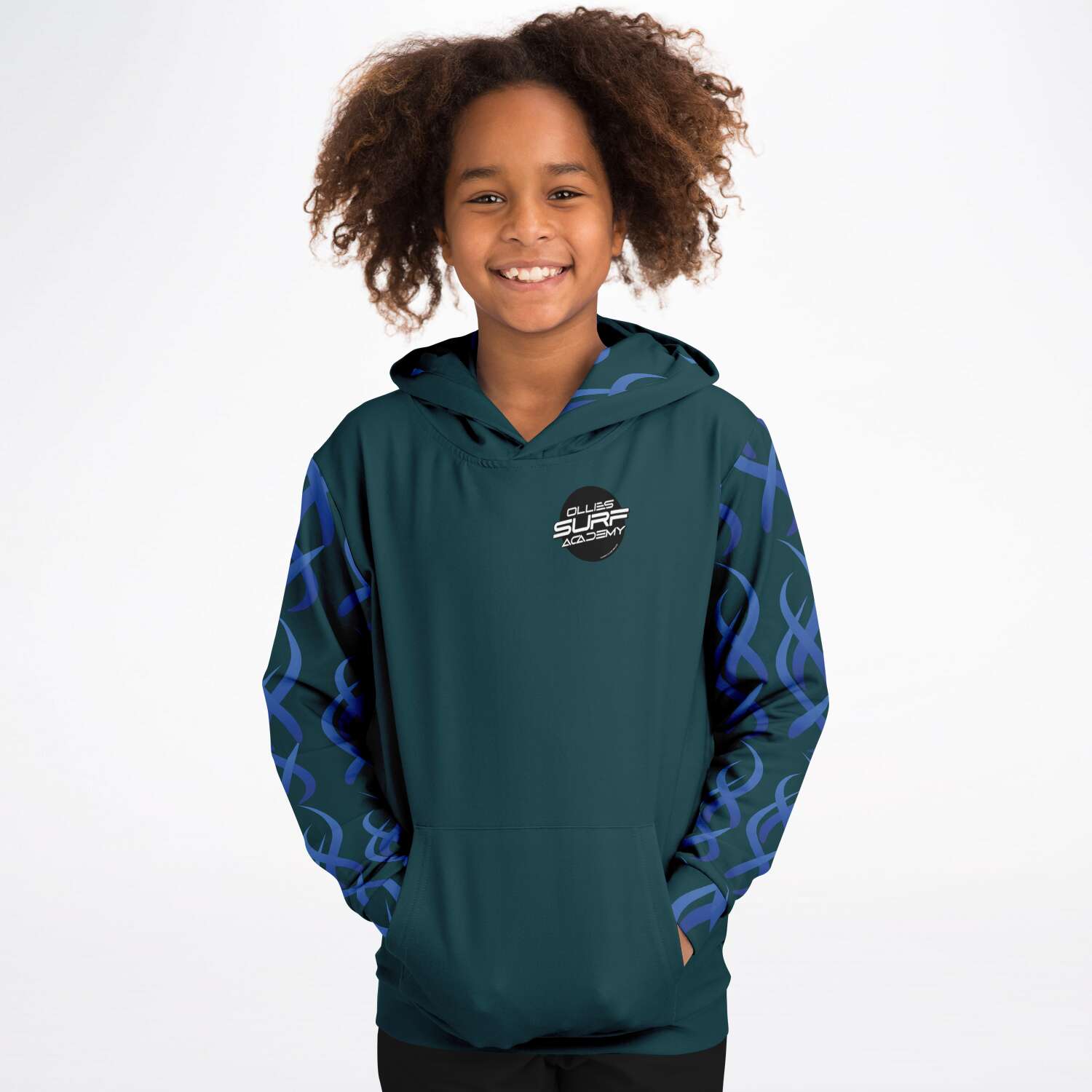 Ollies Kids Green Surf Hoodie