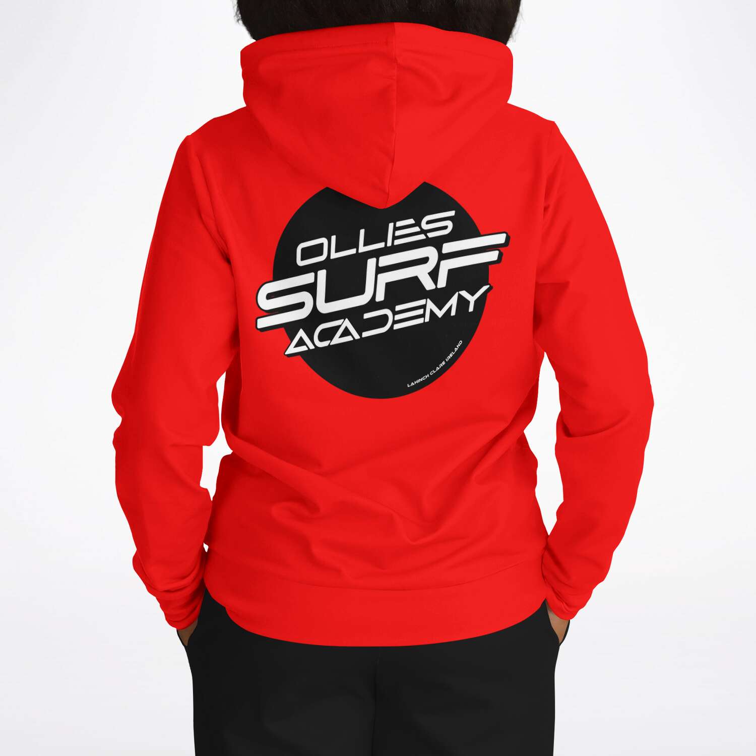 Ollie surf academy Red Adult Hoodie