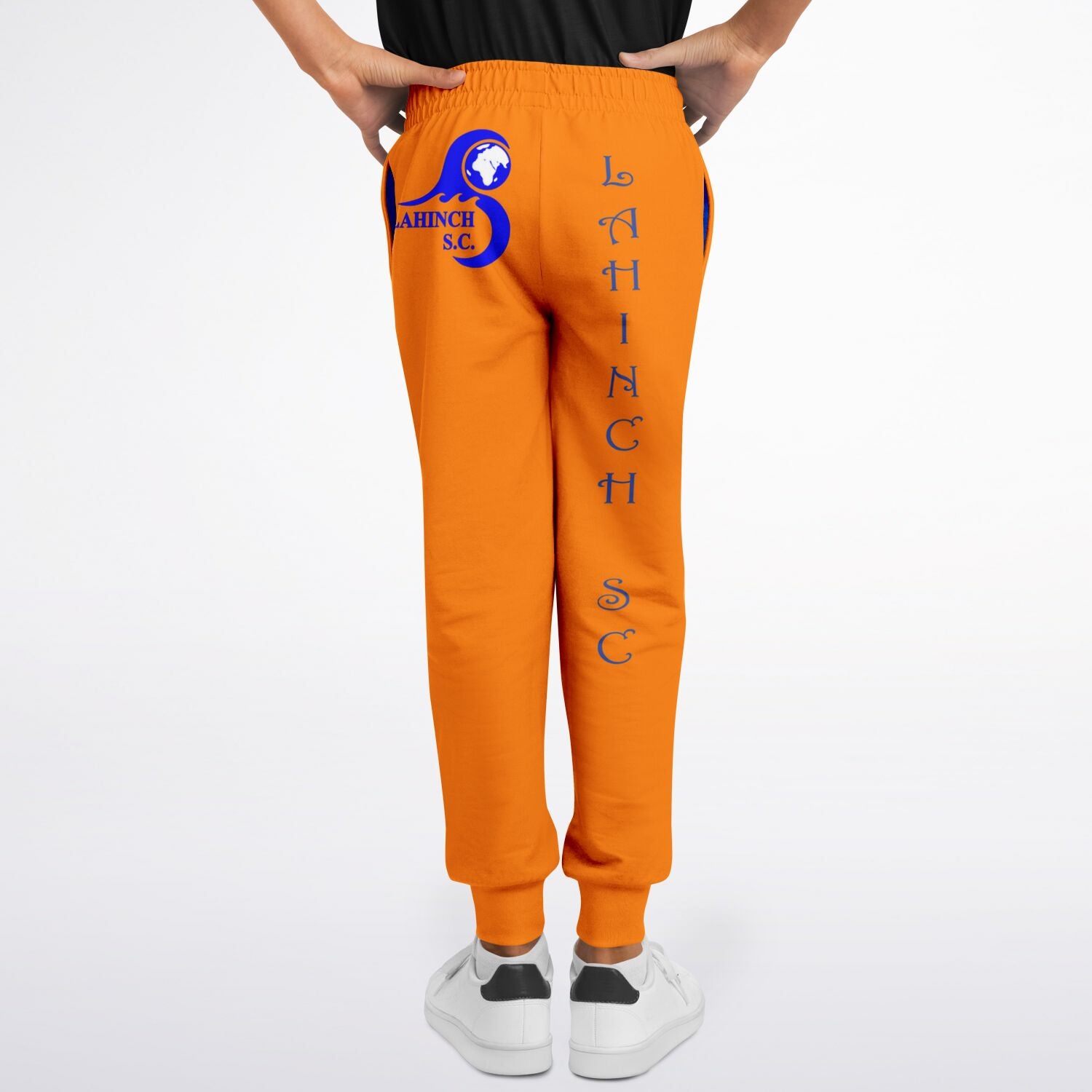 orange joggers