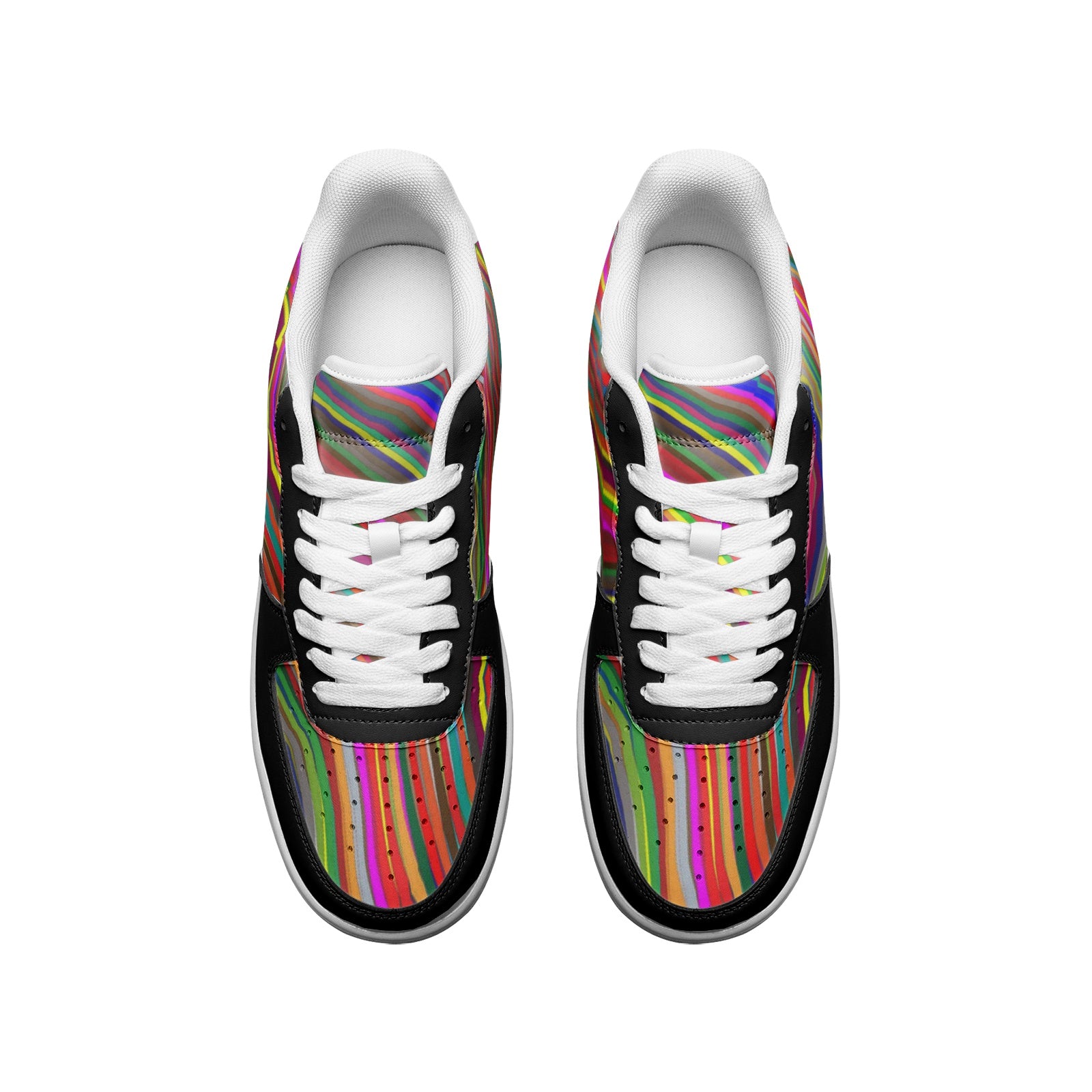 Rainbow Ladies Low Top Leather Sneakers