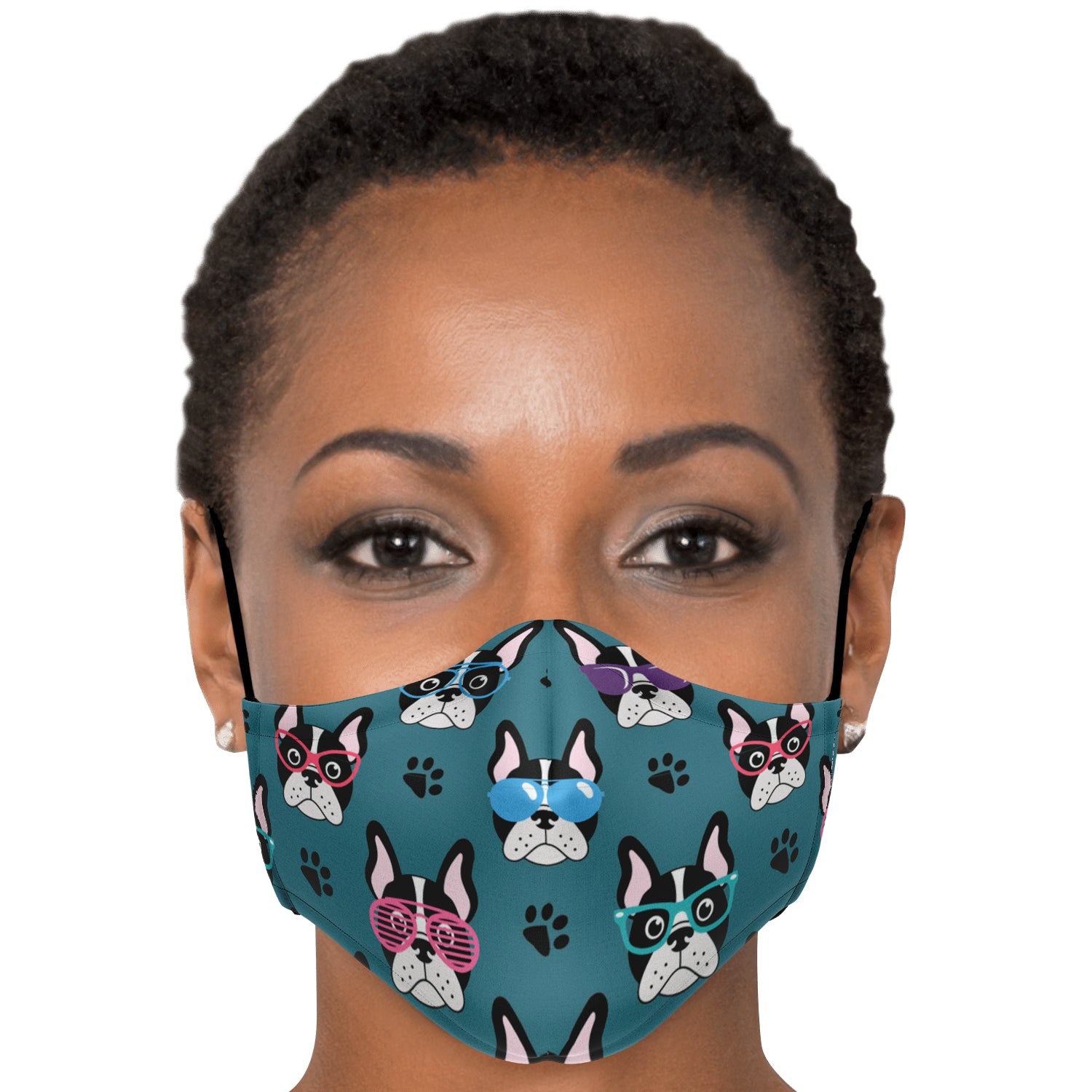 French Bulldog Blue Facemask