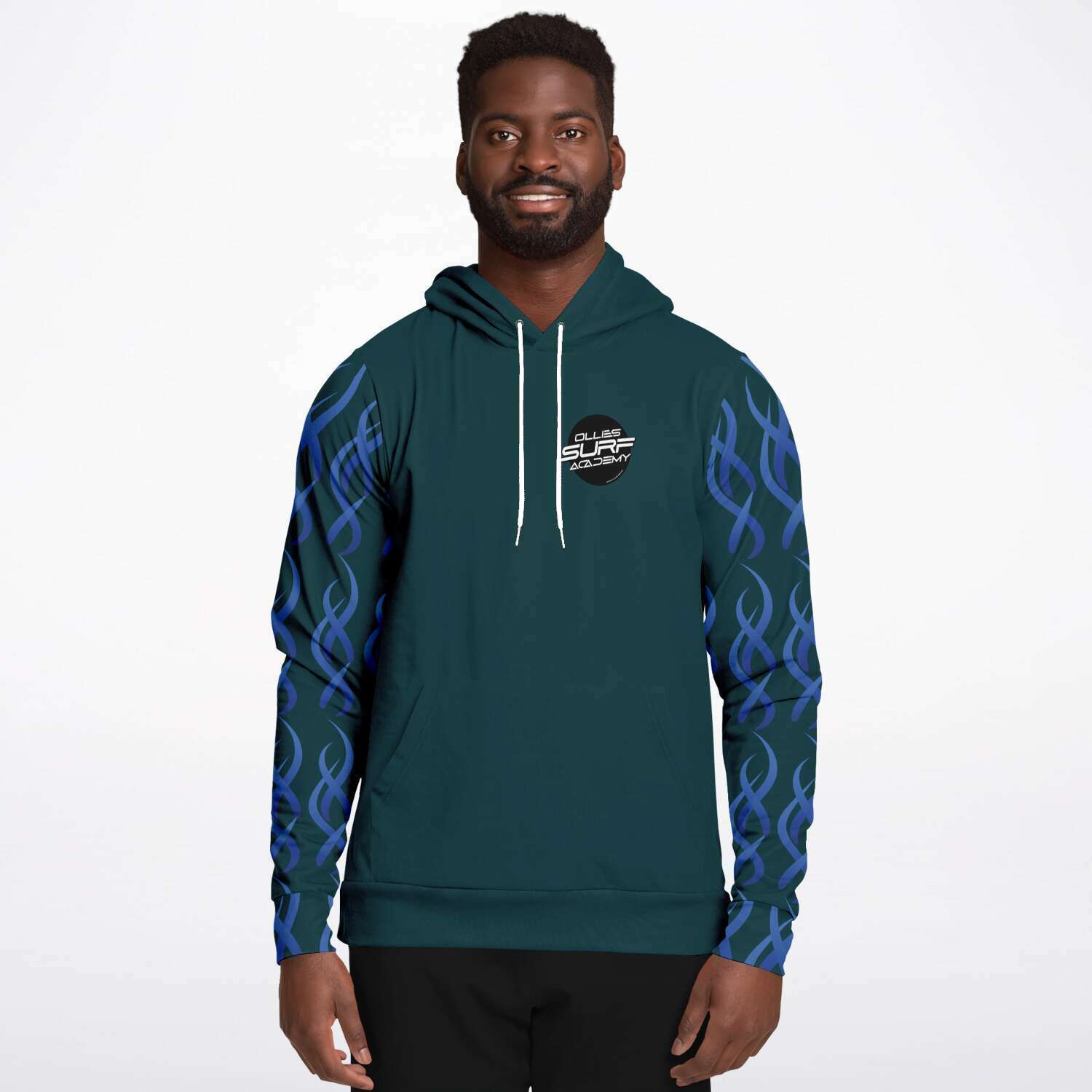 Ollies Adult Green Surf Hoodie