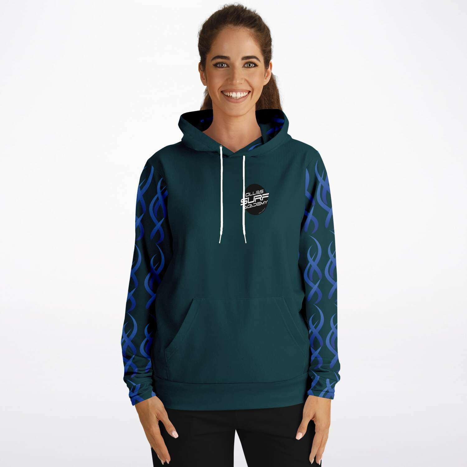 Ollies Adult Green Surf Hoodie