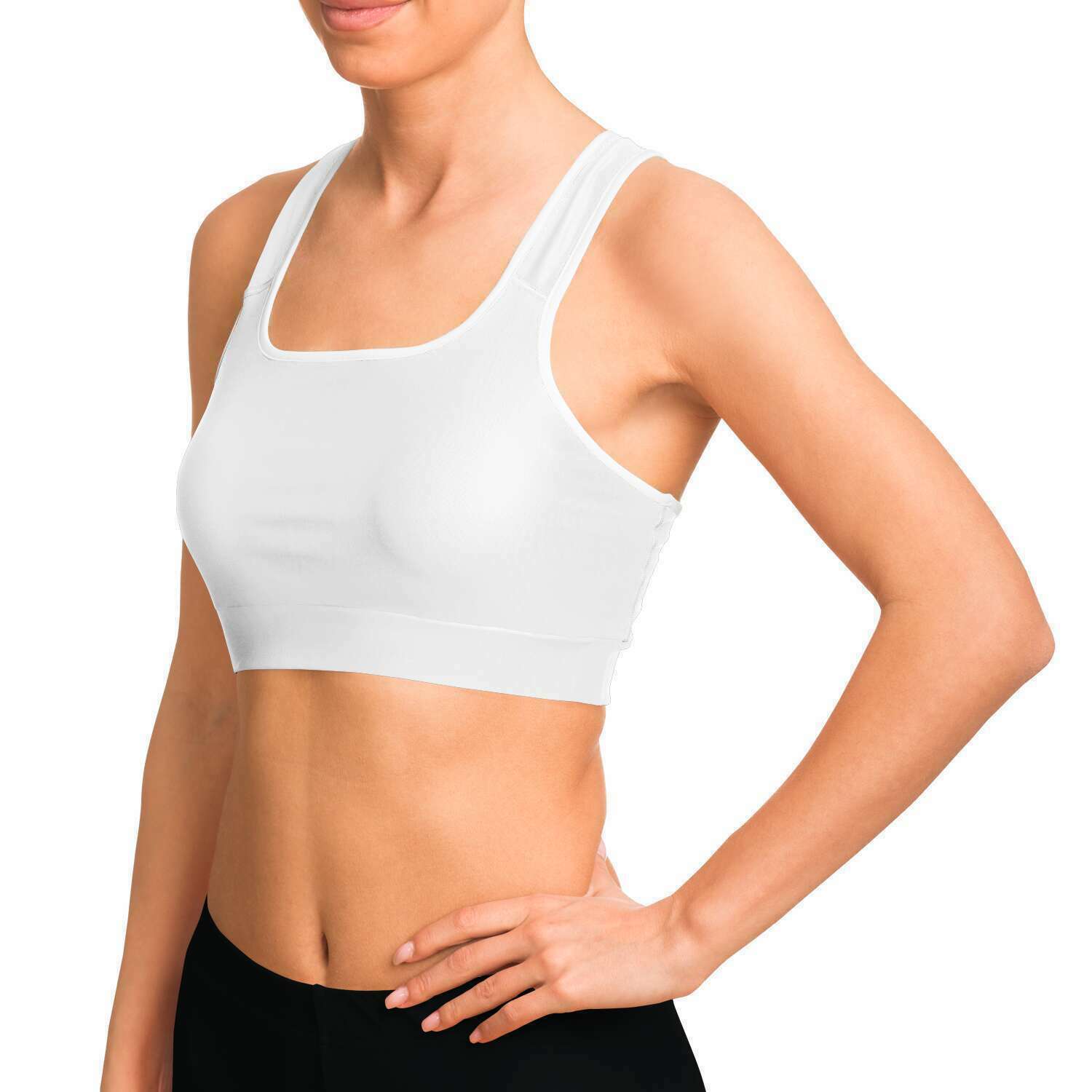 White Sports Bra