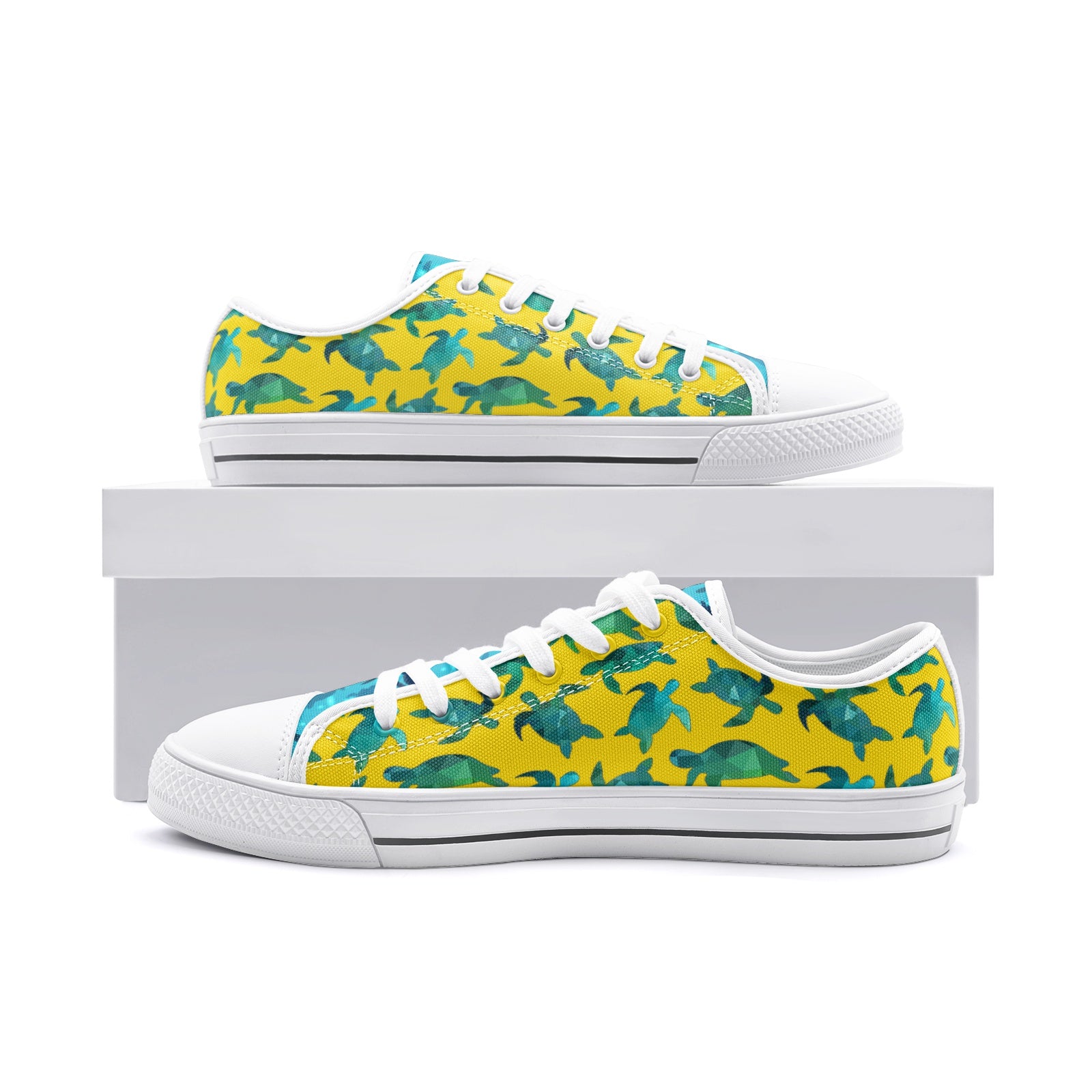 Turtle Low Top Canvas Shoes