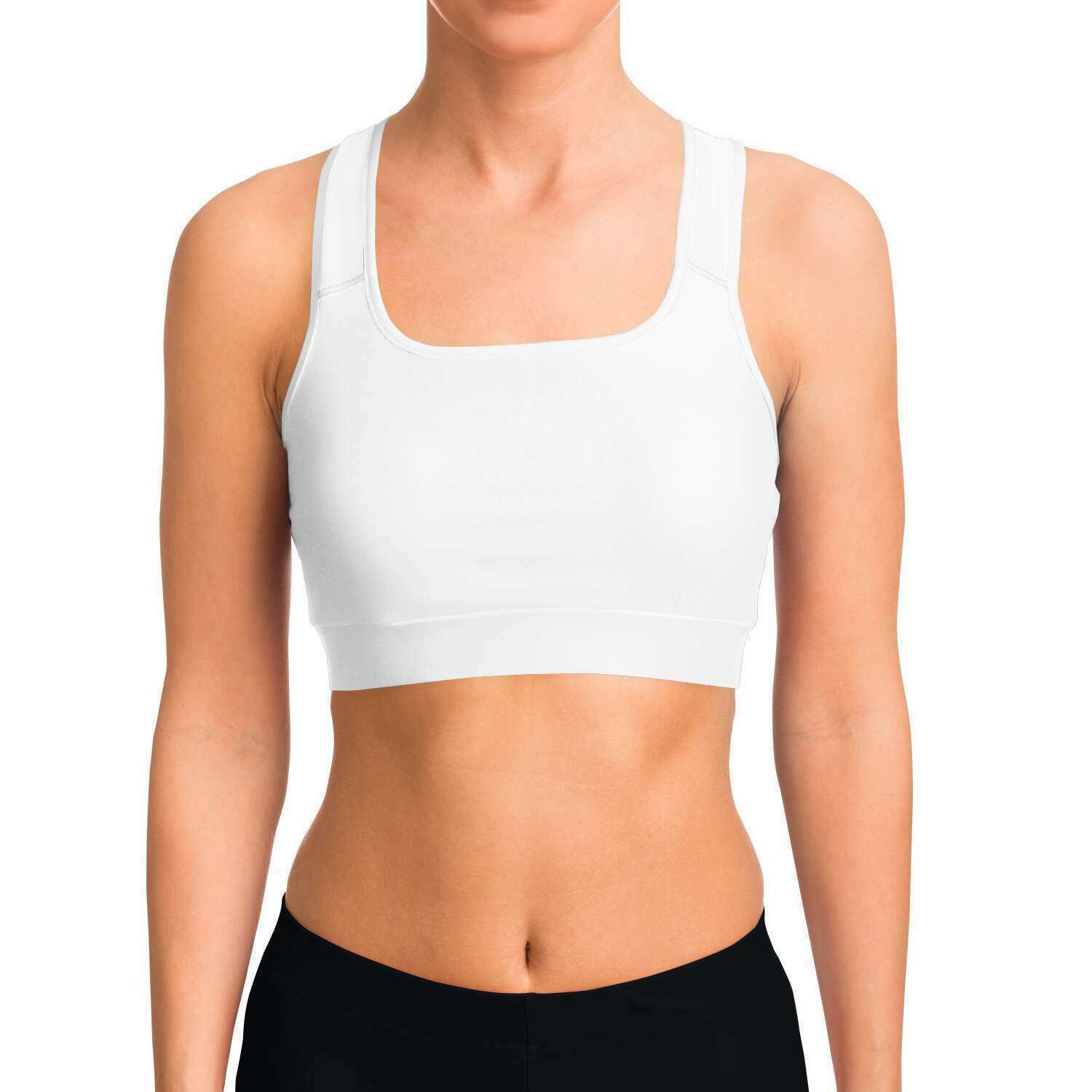 White Sports Bra