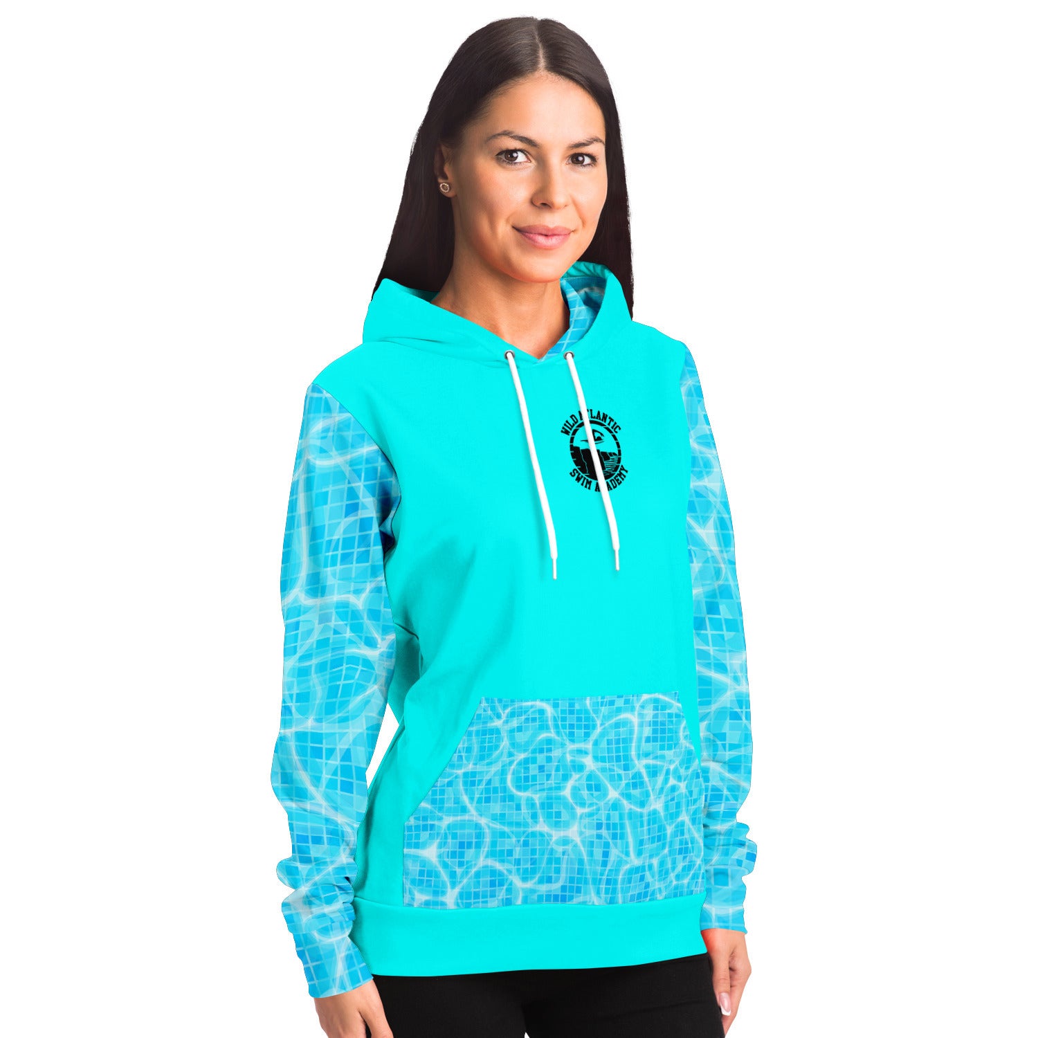 Swim Academy hoodie turquoise