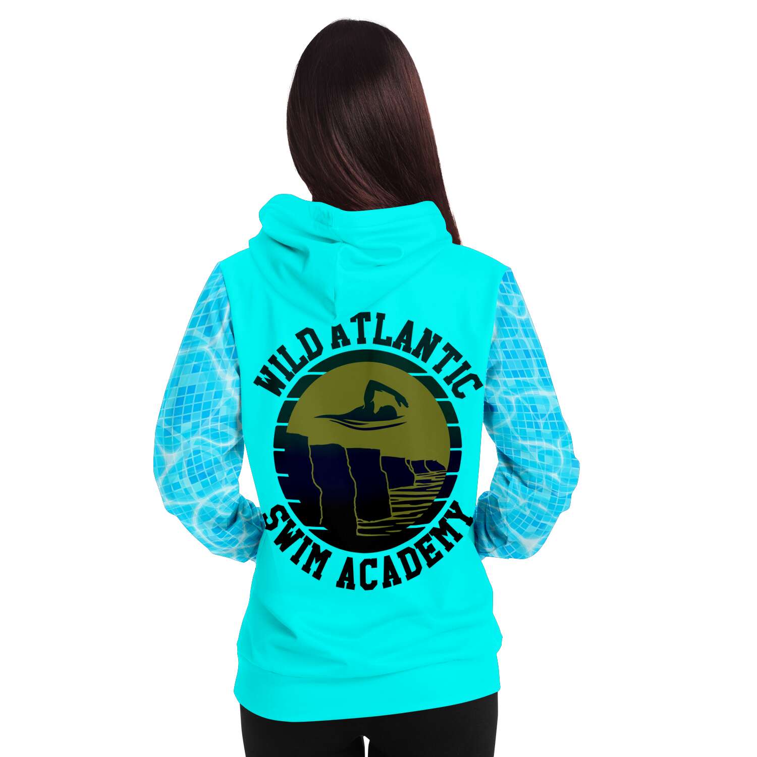 Swim Academy hoodie turquoise