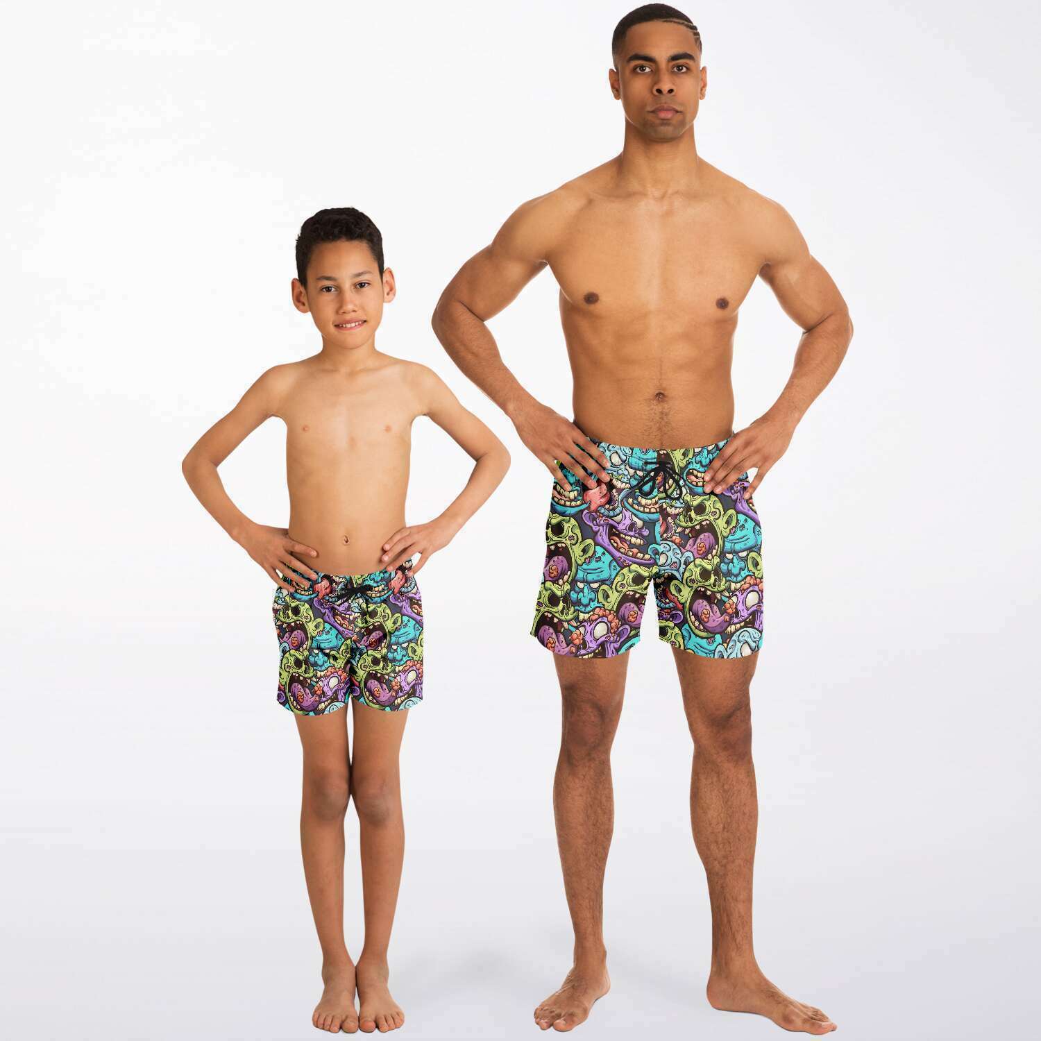 Monsters, Adult & Child Swim Shorts