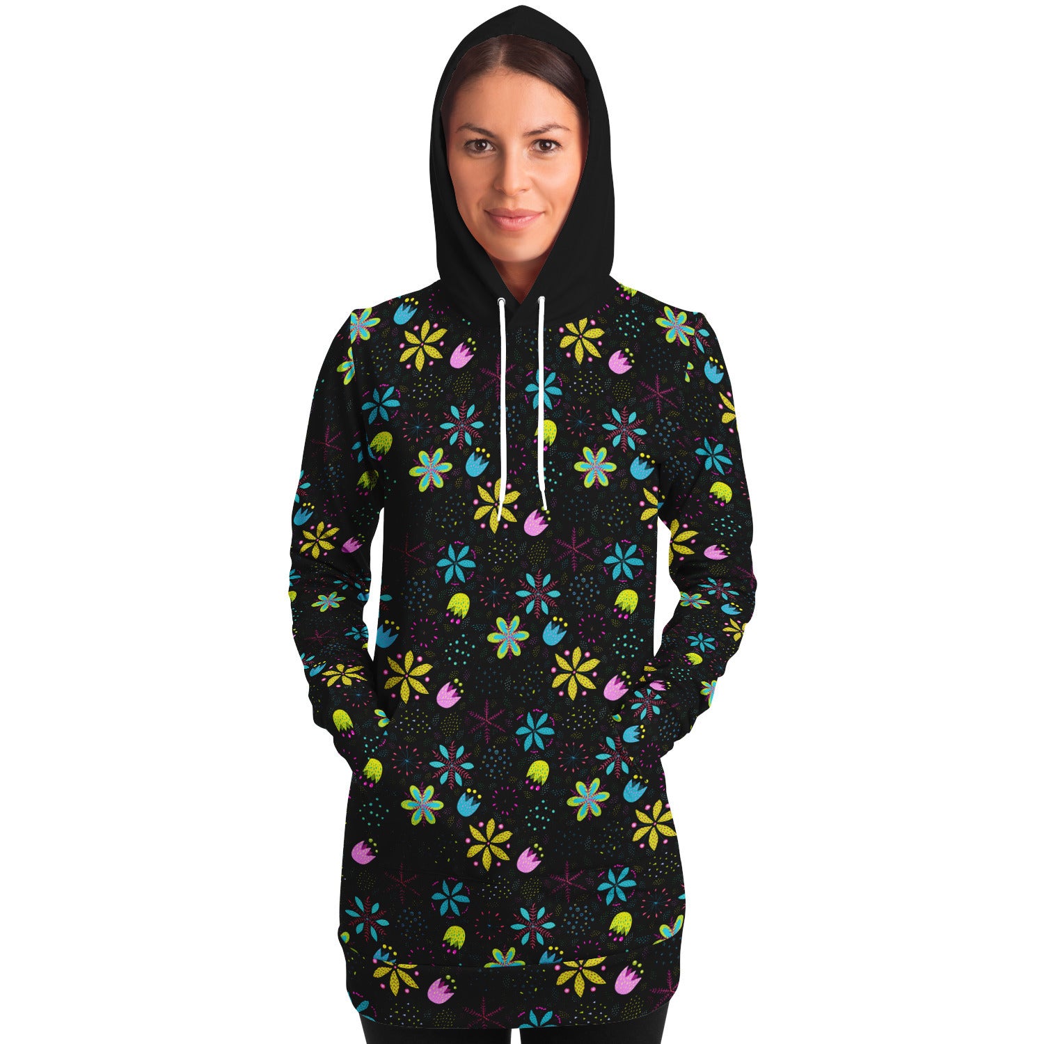 Flower Power Longline Hoodie