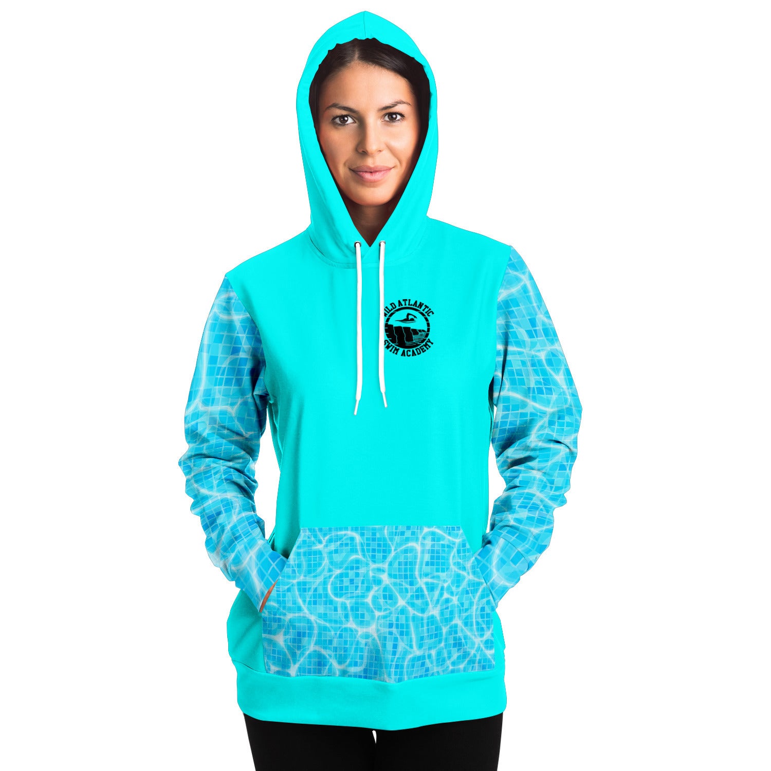 Swim Academy hoodie turquoise