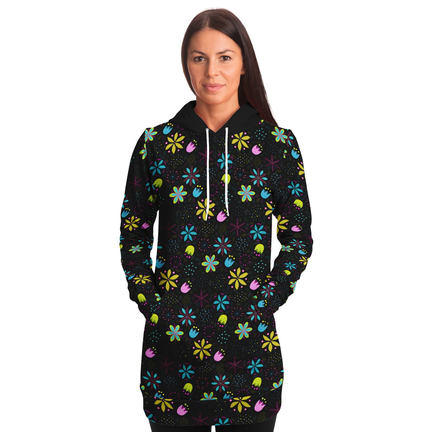 Flower Power Longline Hoodie