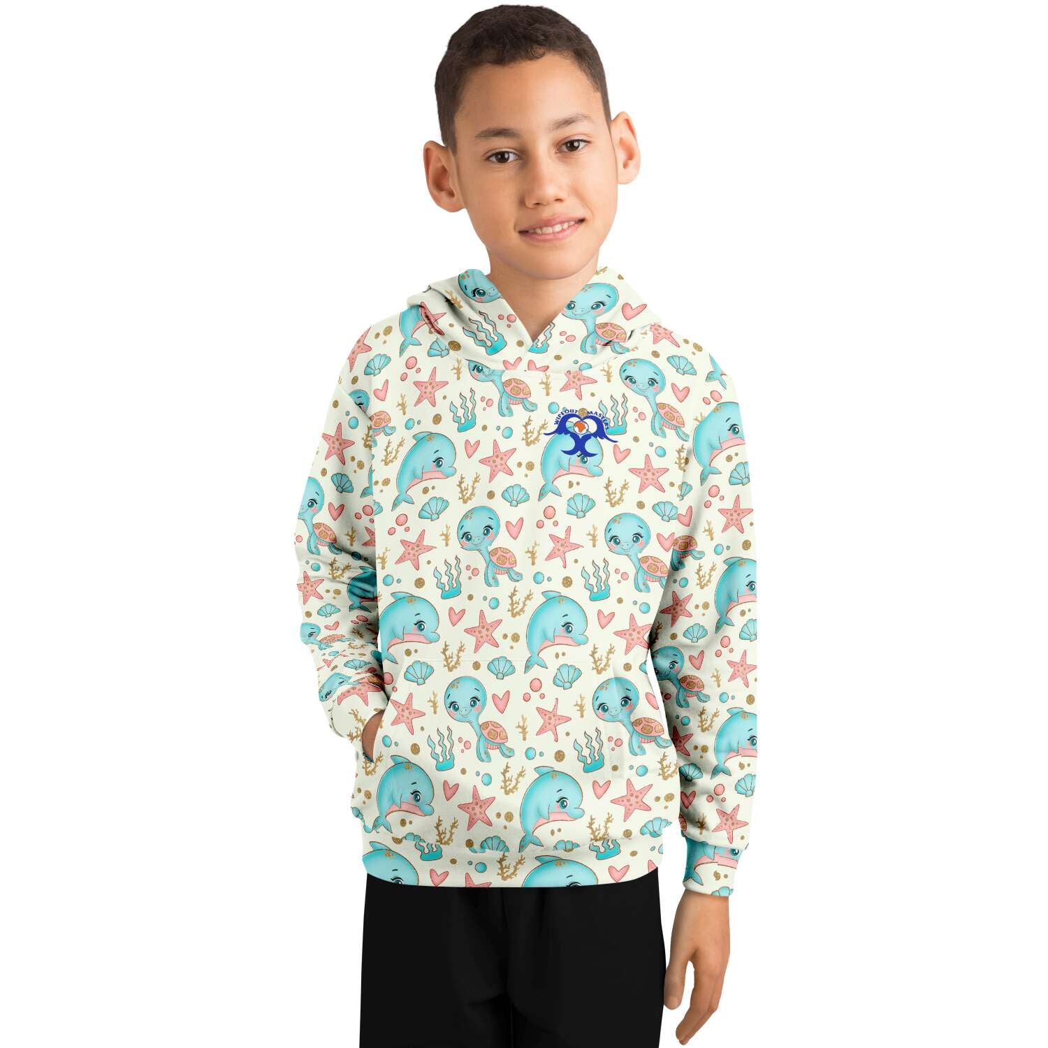 Dolphin Paradise Kids Hoodie