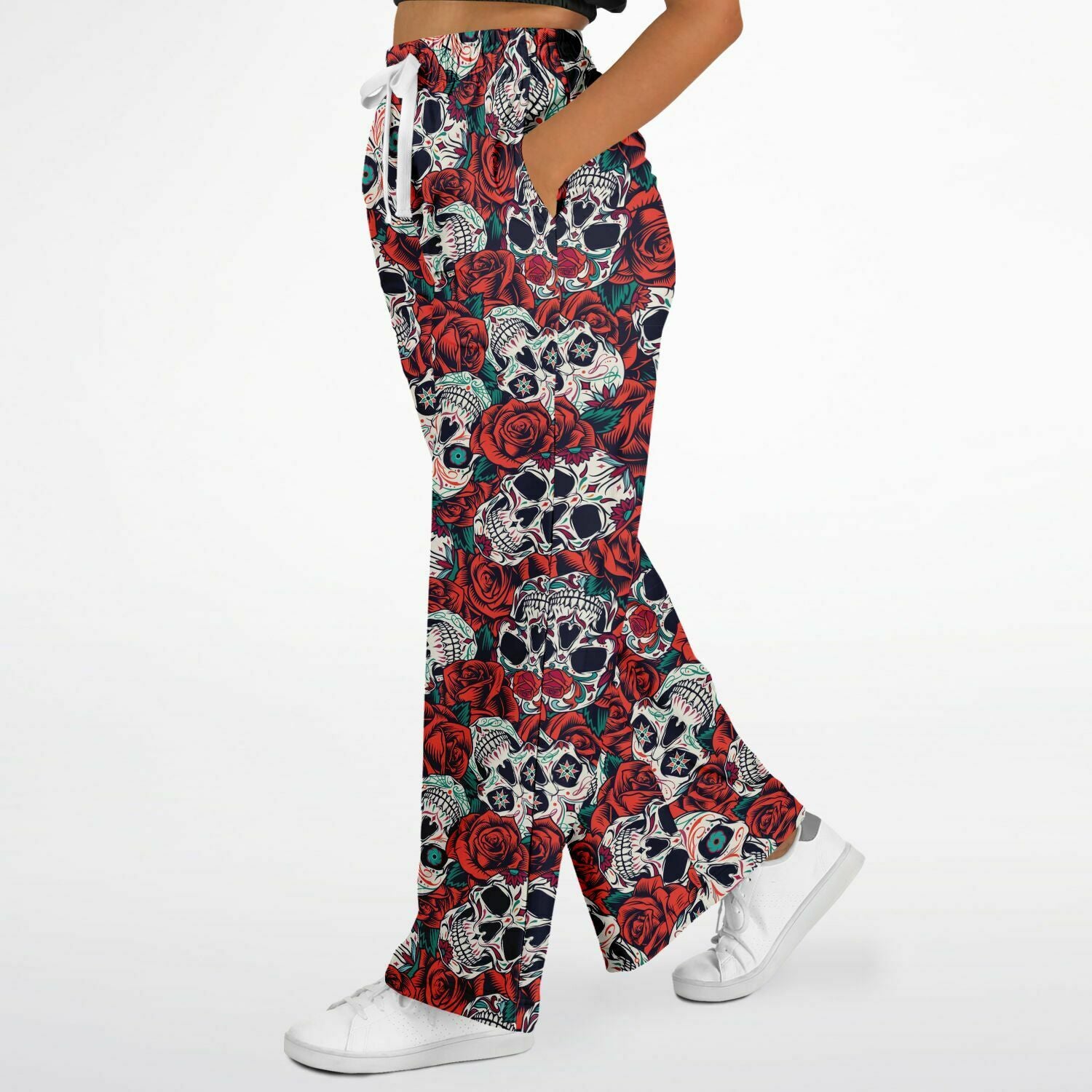 Skulls & Roses Flared Joggers