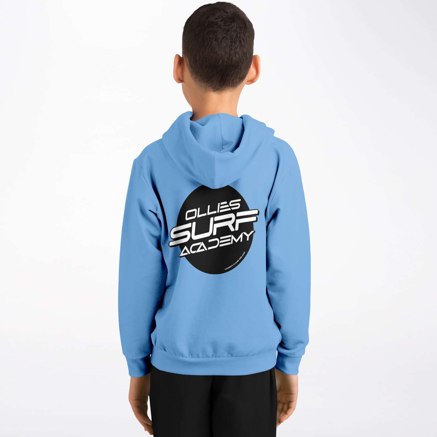 Ollie surf academy Blue Kids Hoodie