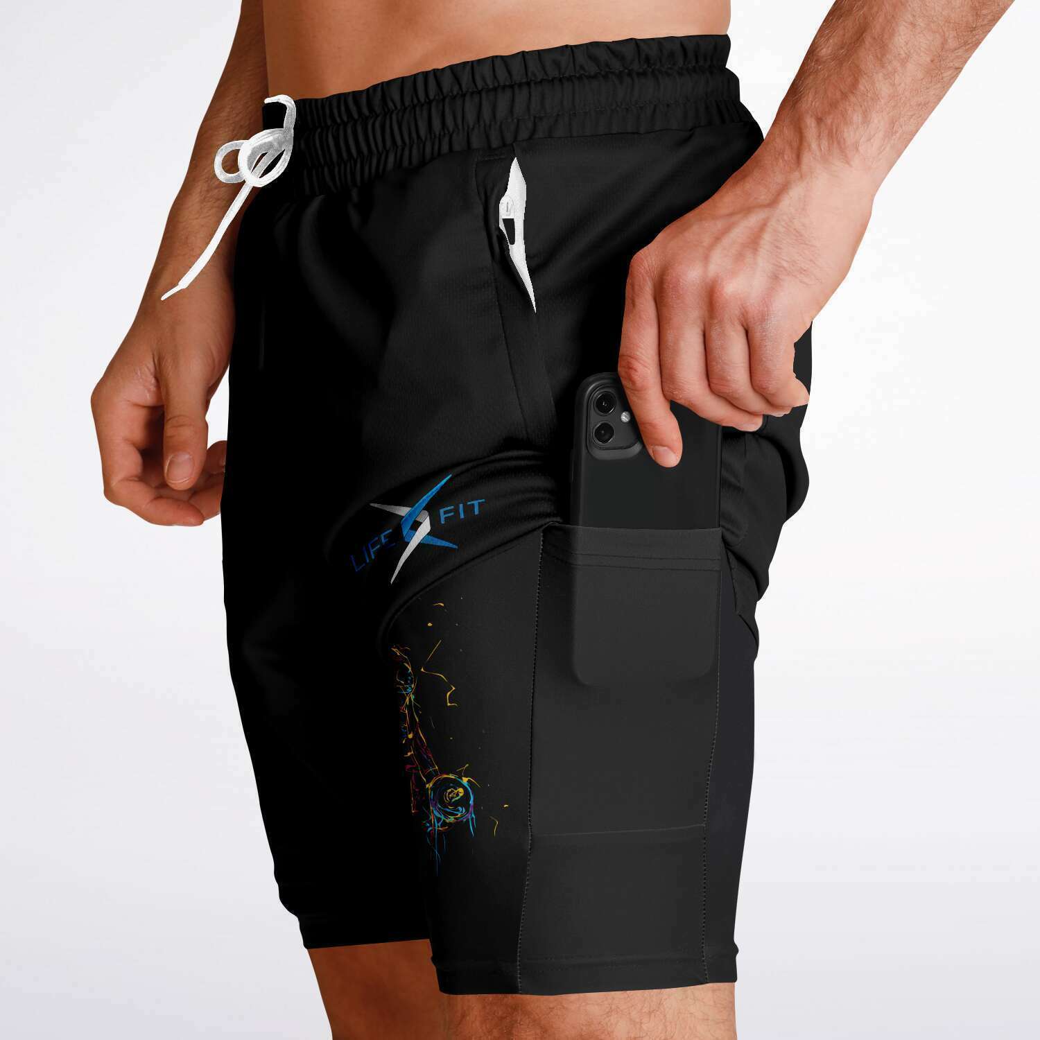 2 in 1 Men's Lifefit Shorts