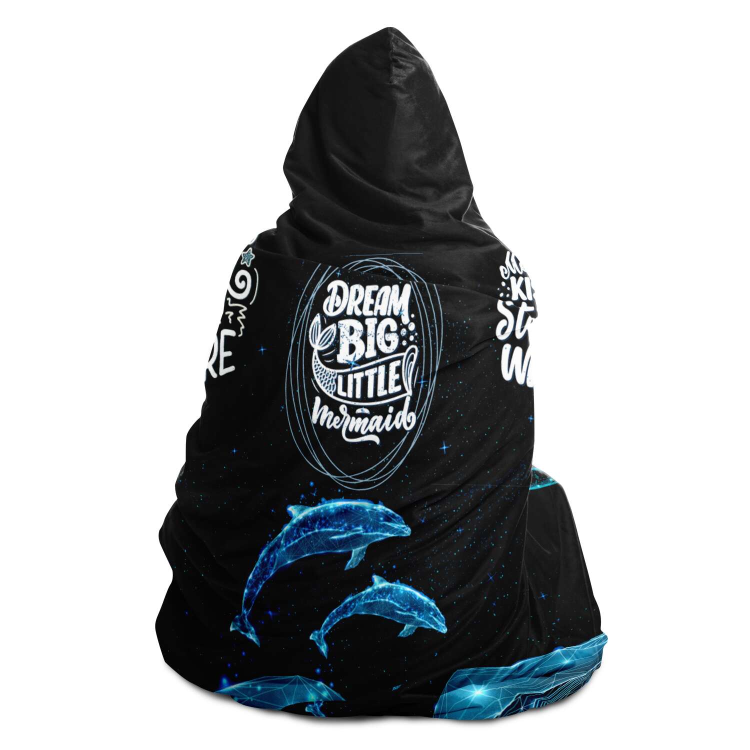 Mermaid hooded blanket