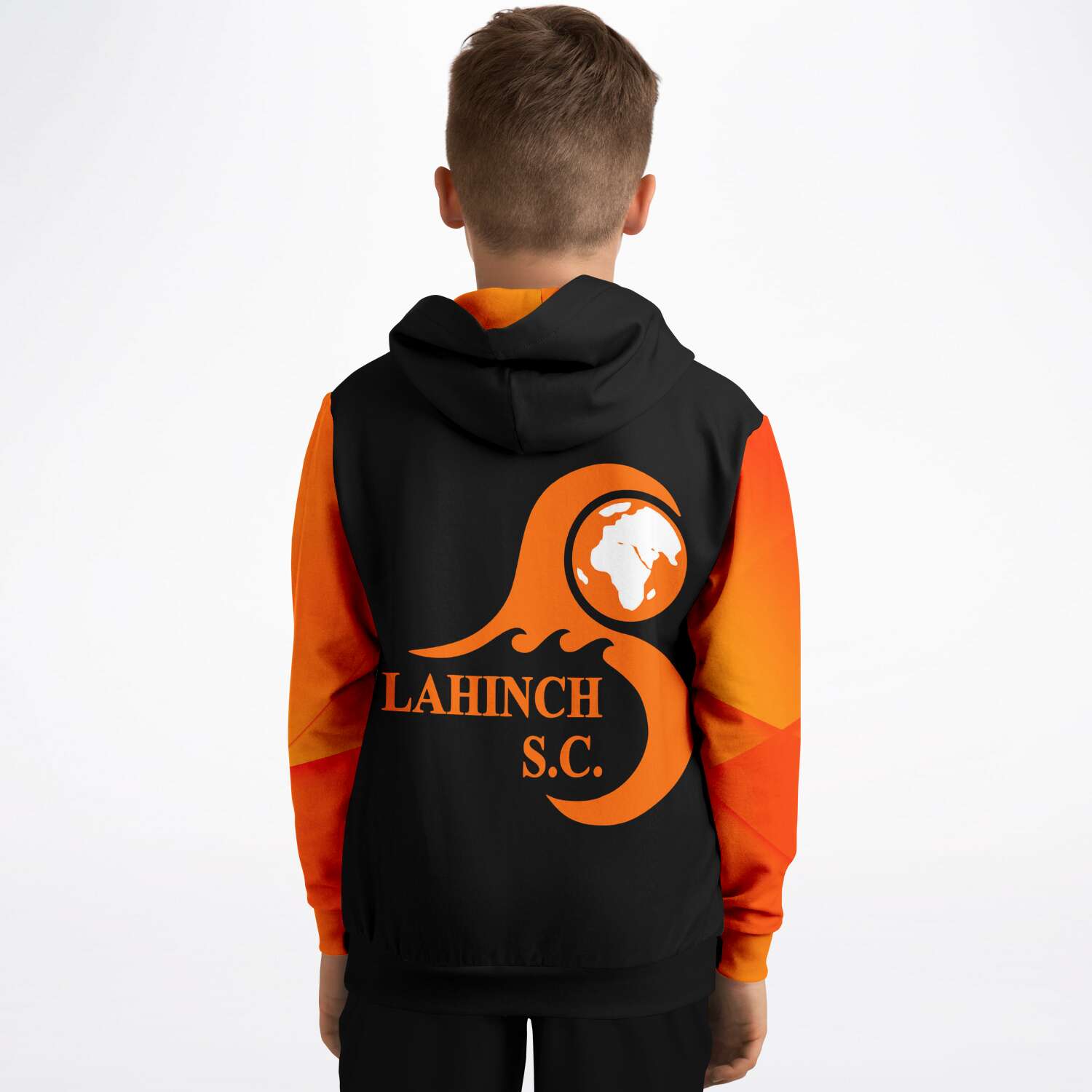 Black & Orange kids hoodie